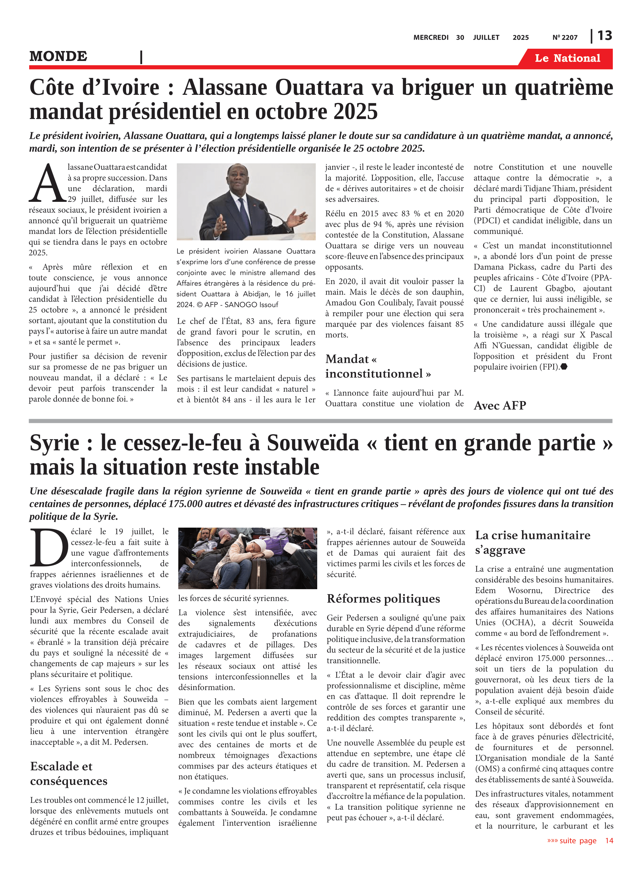 Page 13 de l'édition 2207