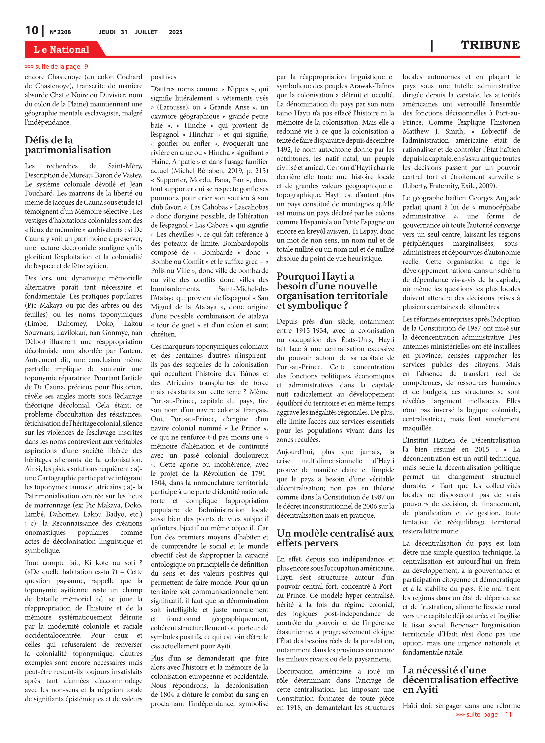 Page 10 de l'édition 2208
