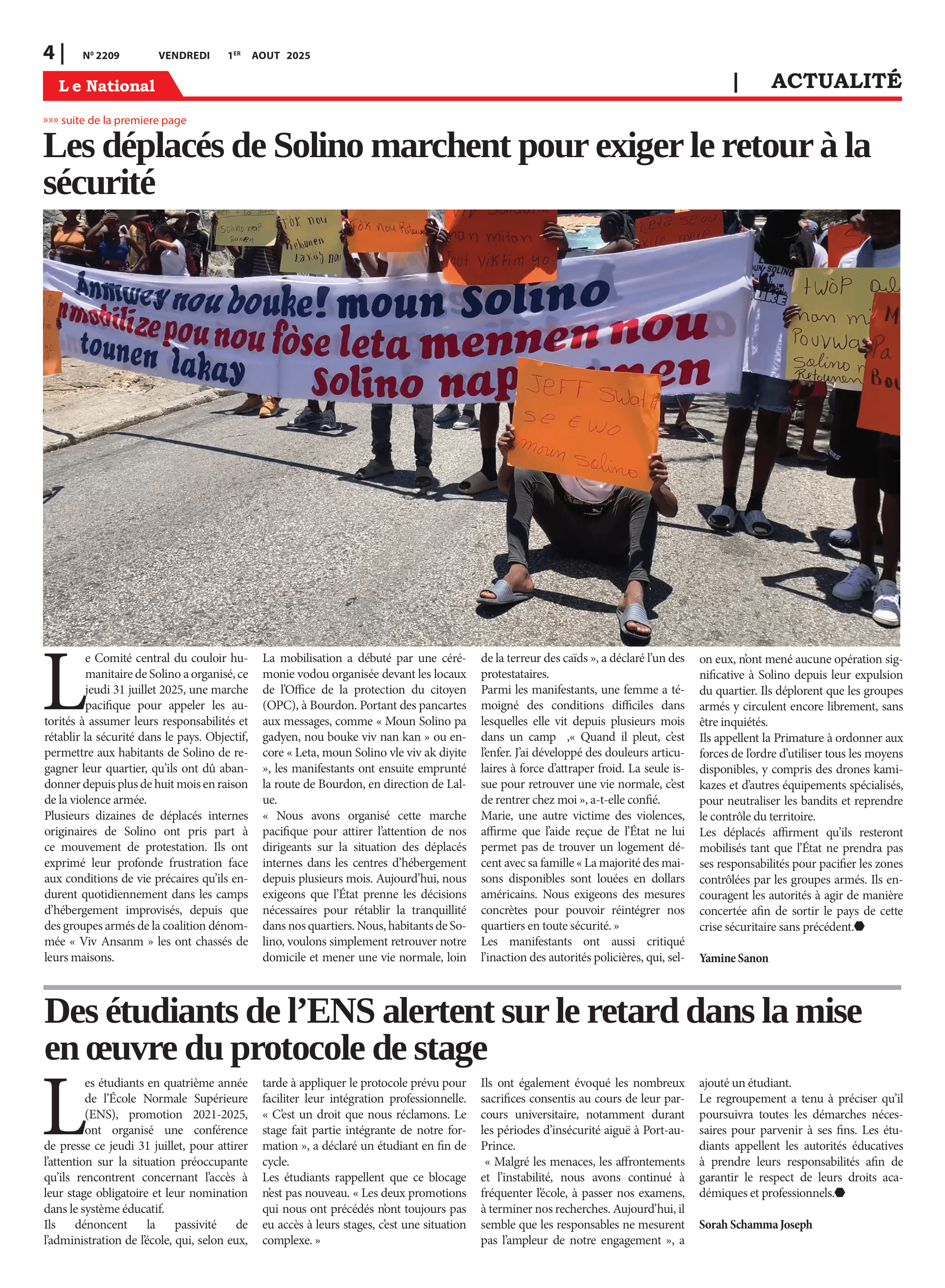 Page 4 de l'édition 2209
