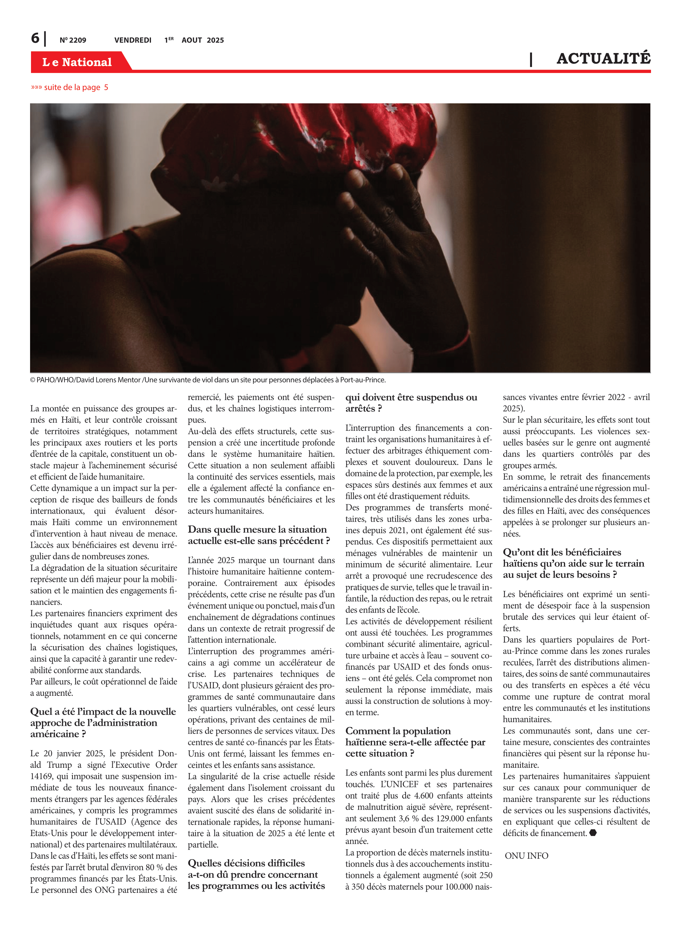 Page 6 de l'édition 2209