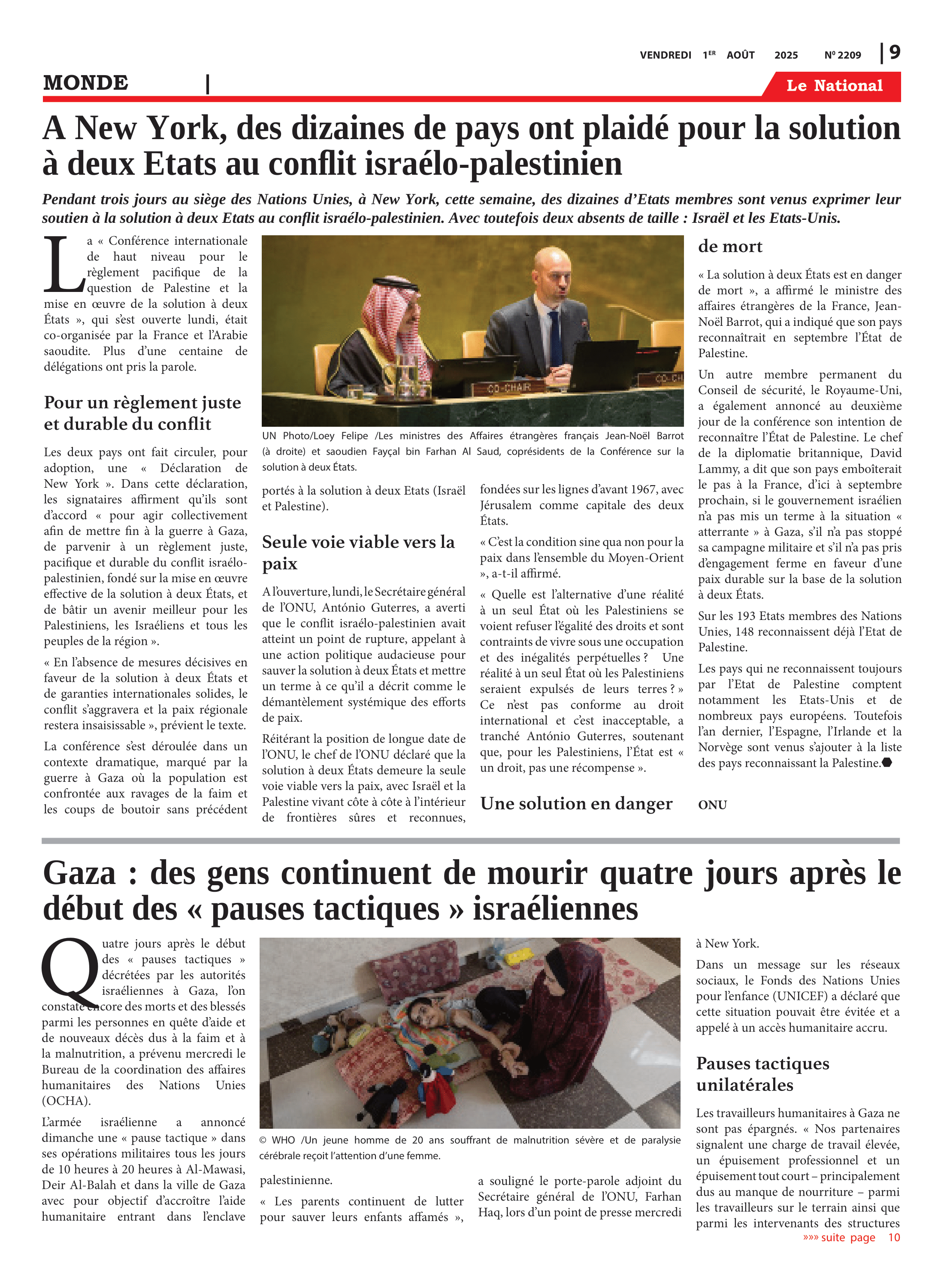 Page 9 de l'édition 2209