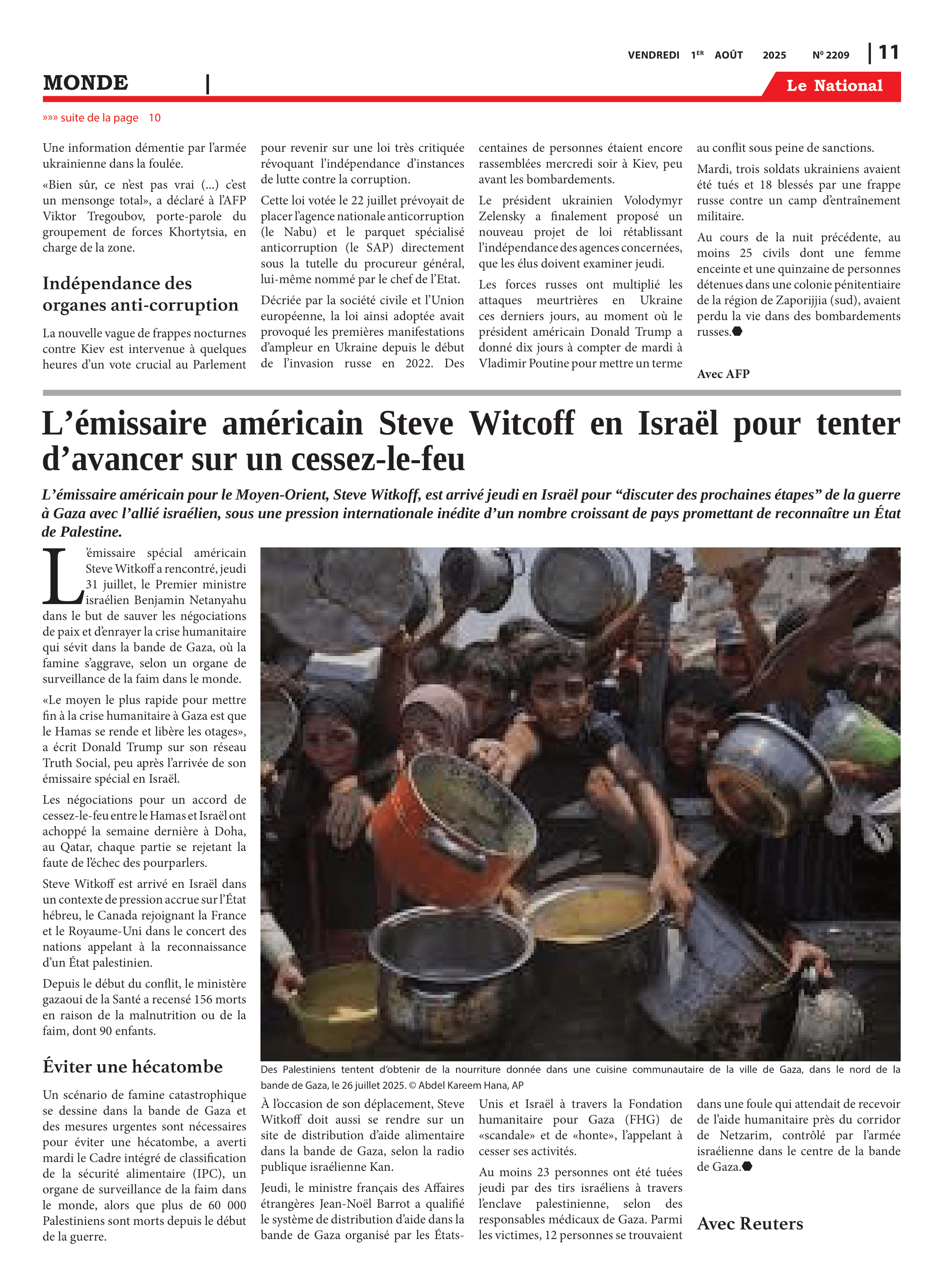 Page 11 de l'édition 2209