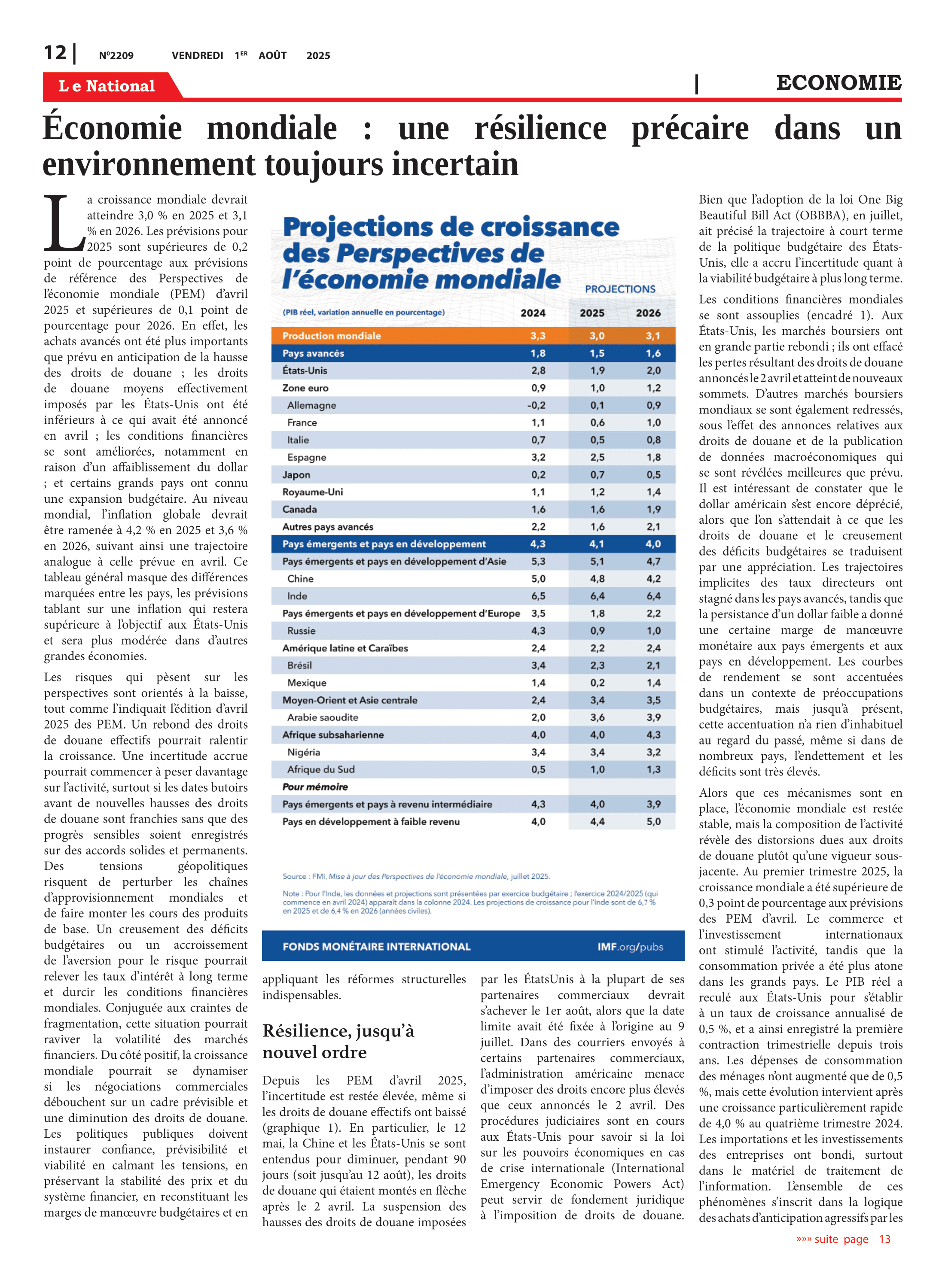 Page 12 de l'édition 2209