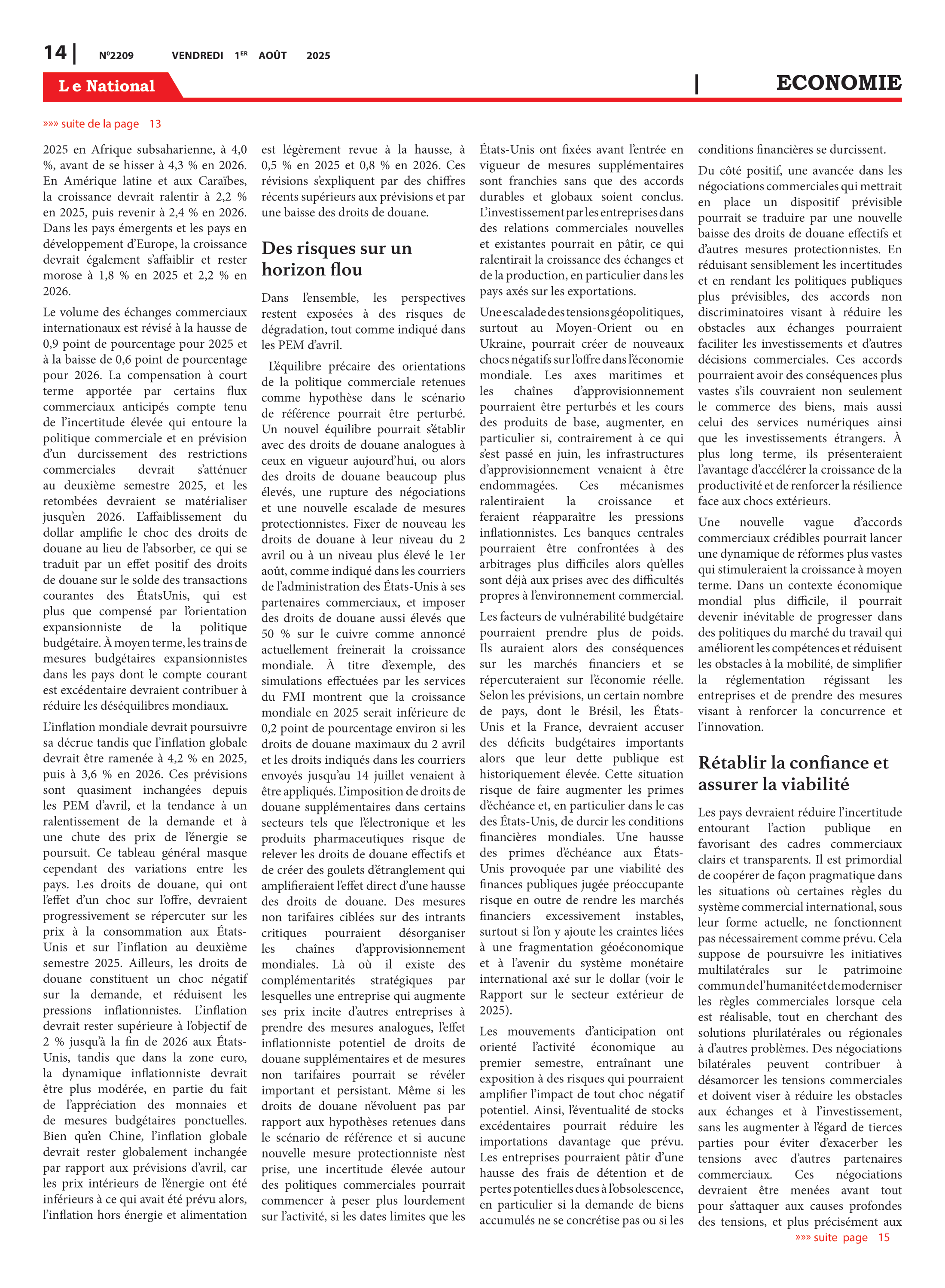 Page 14 de l'édition 2209