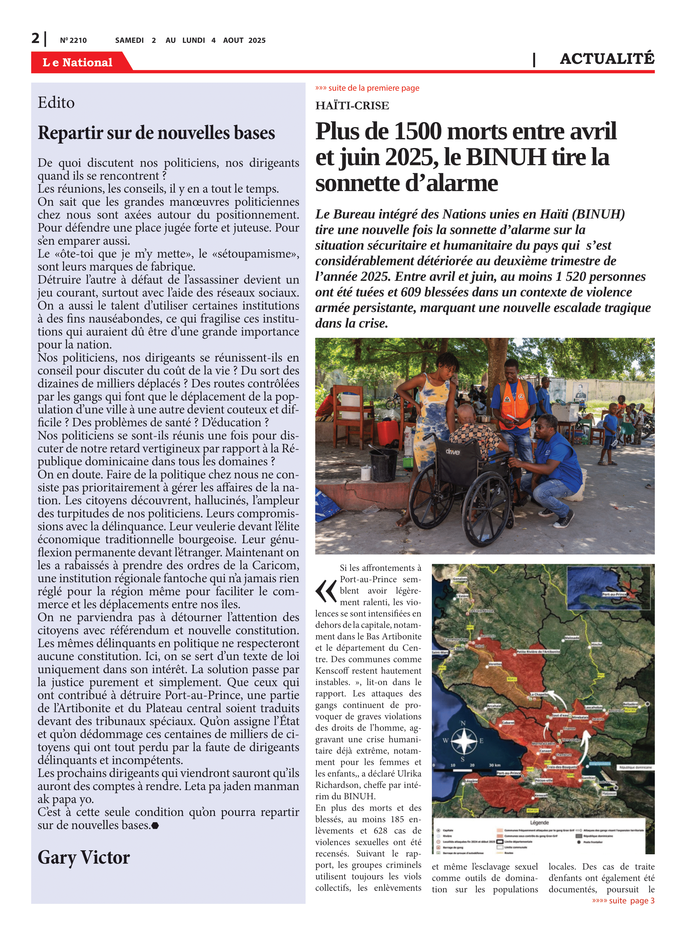 Page 2 de l'édition 2210
