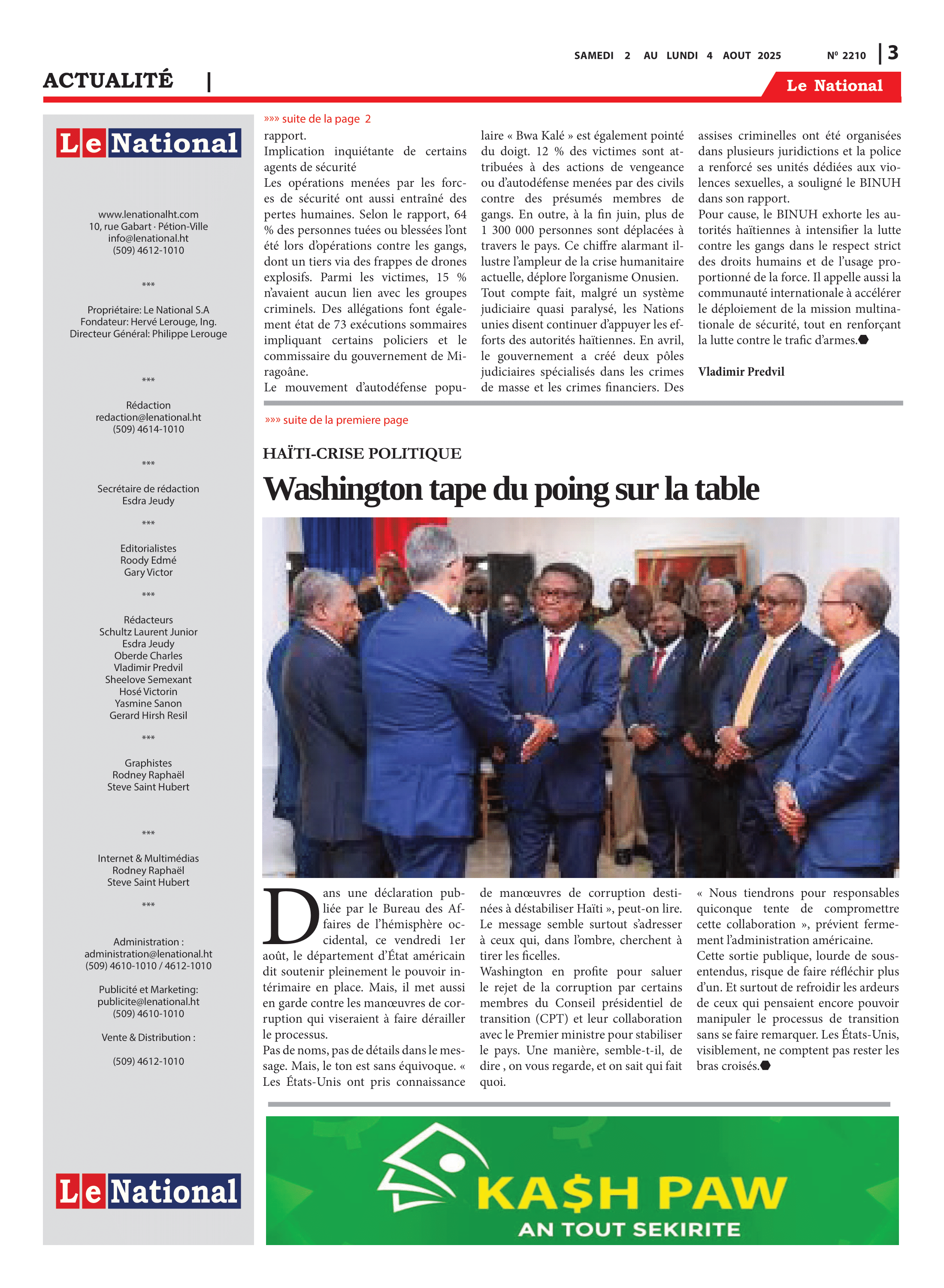 Page 3 de l'édition 2210