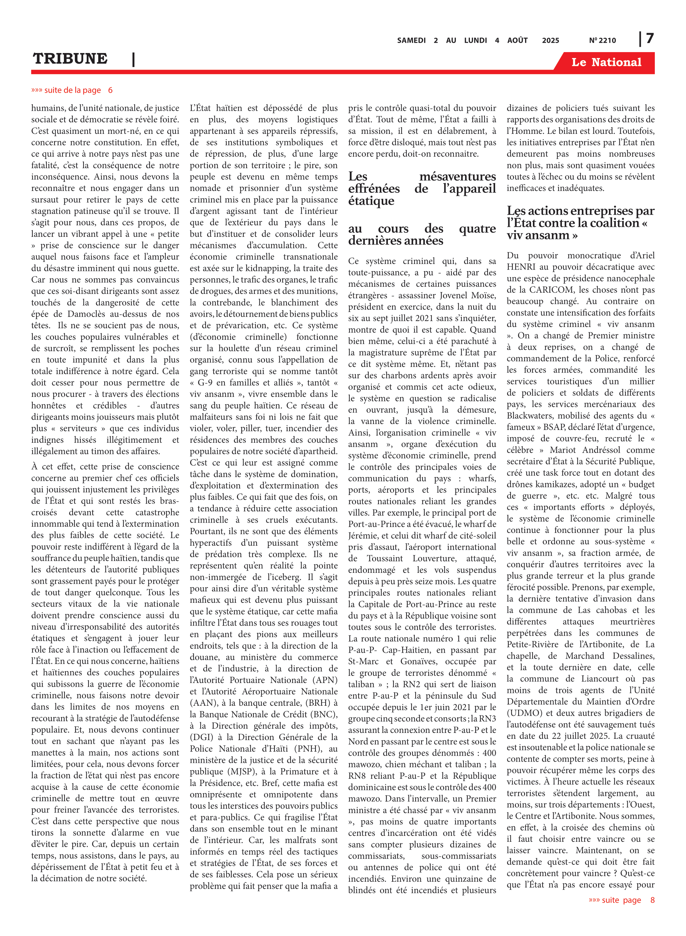 Page 7 de l'édition 2210