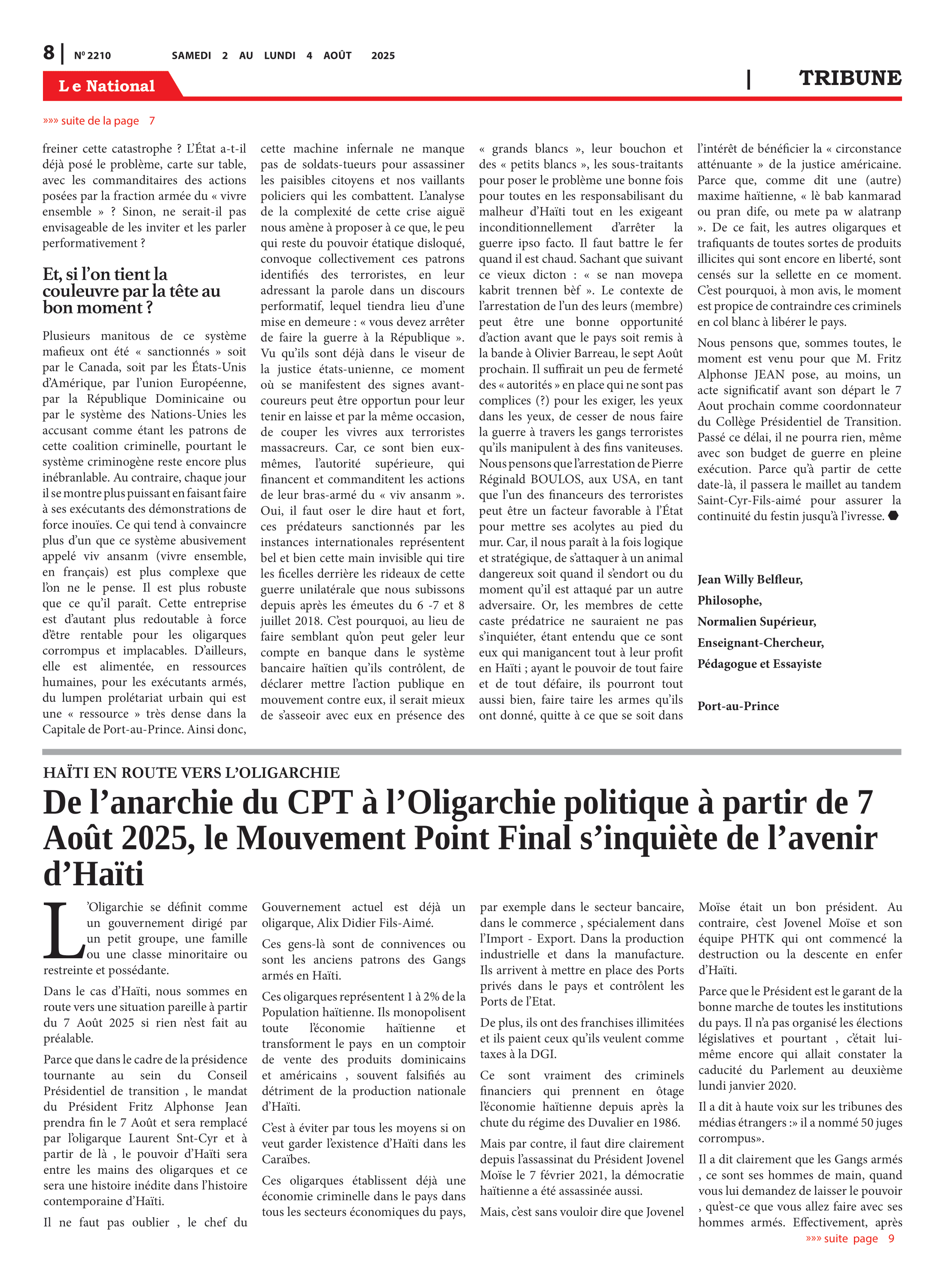 Page 8 de l'édition 2210