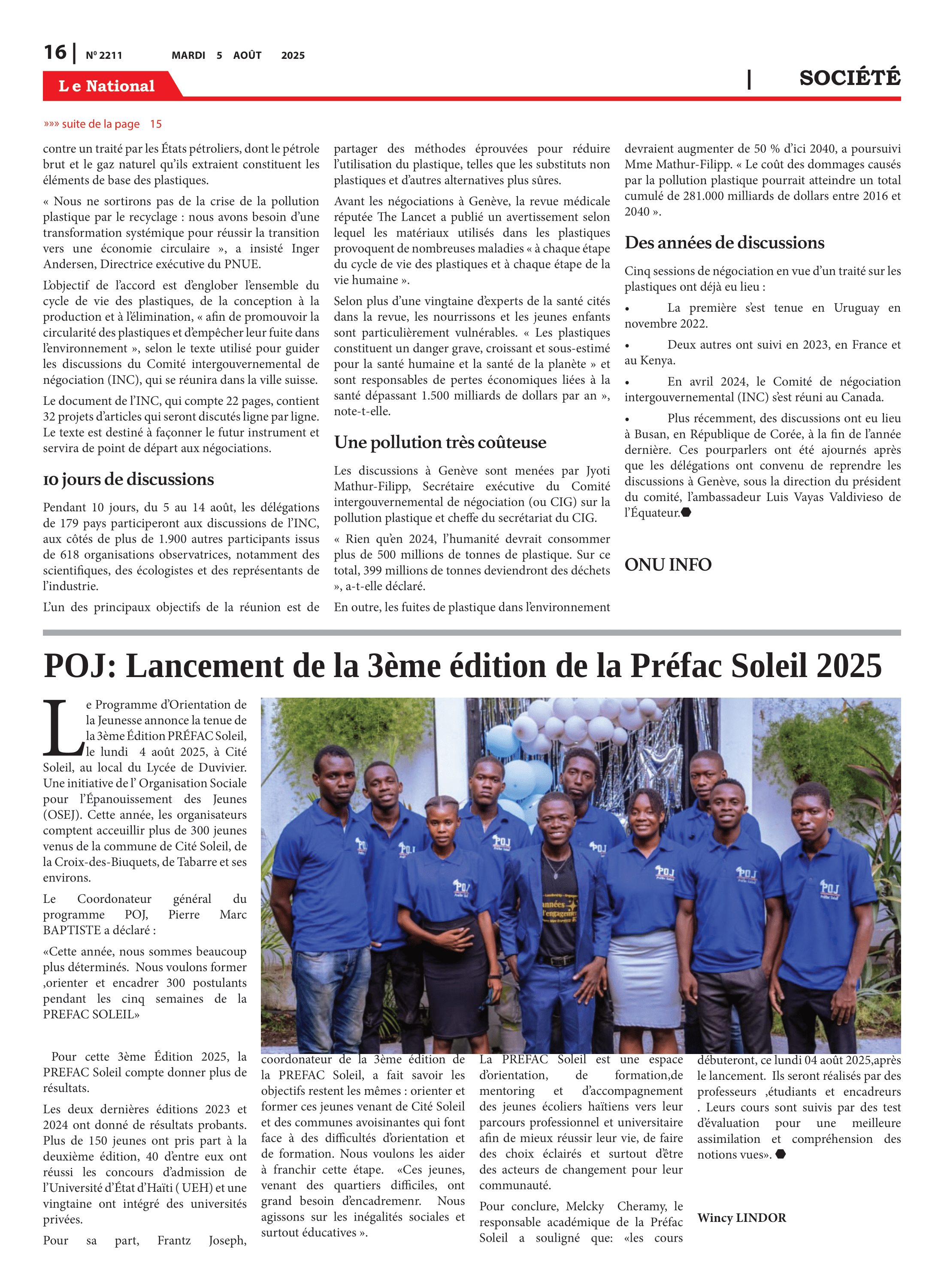 Page 16 de l'édition 2211
