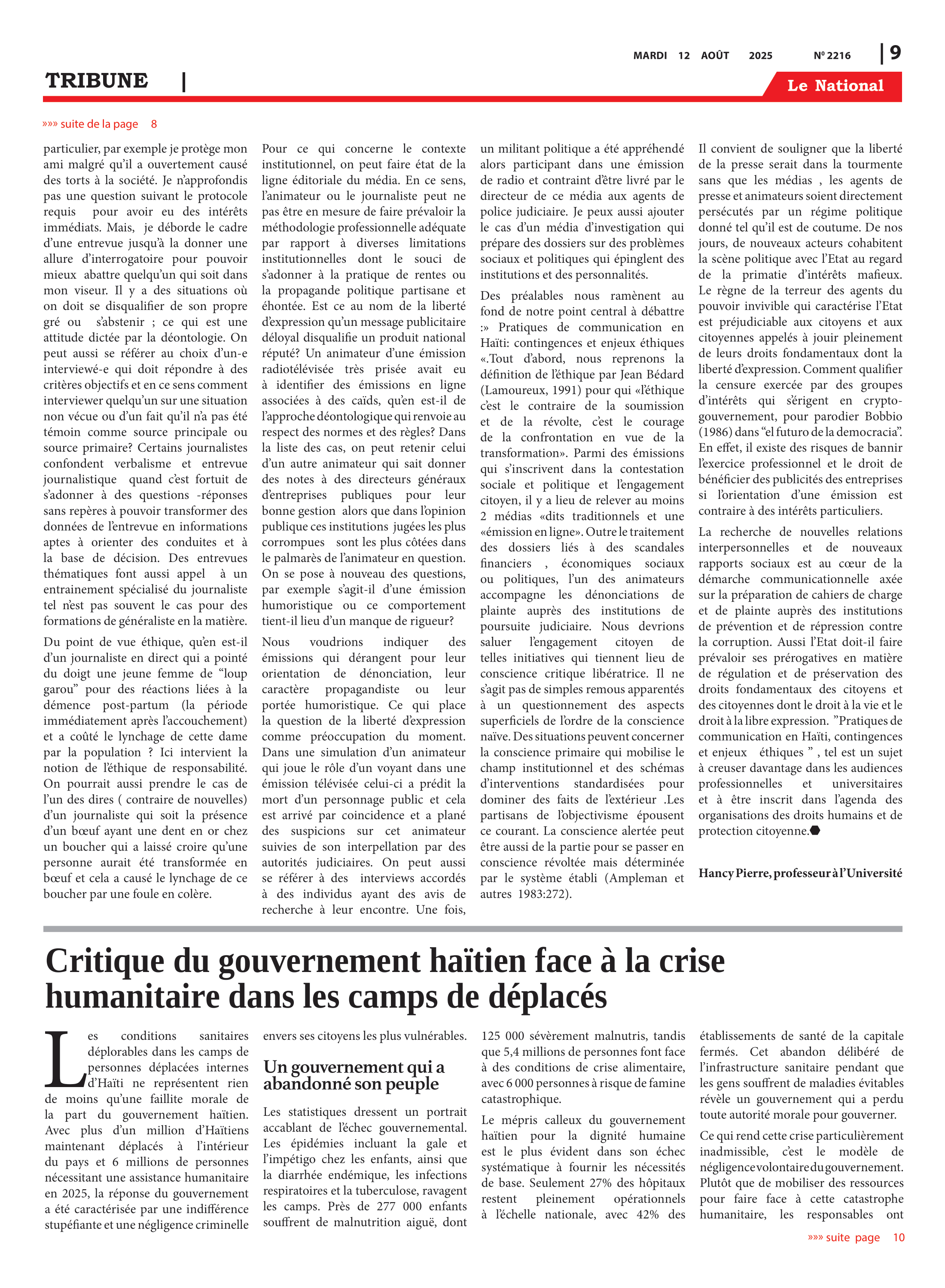 Page 9 de l'édition 2216