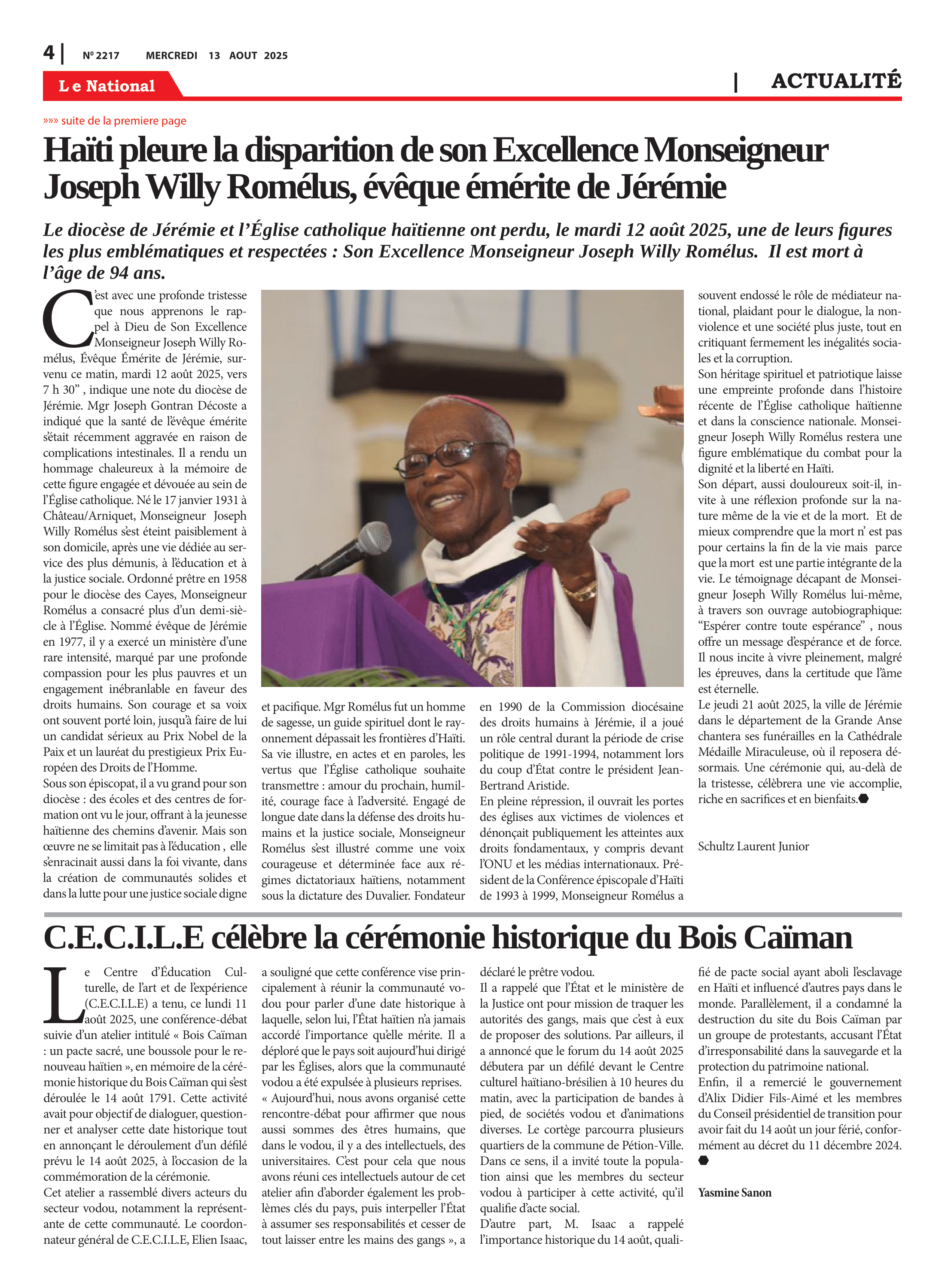 Page 4 de l'édition 2217