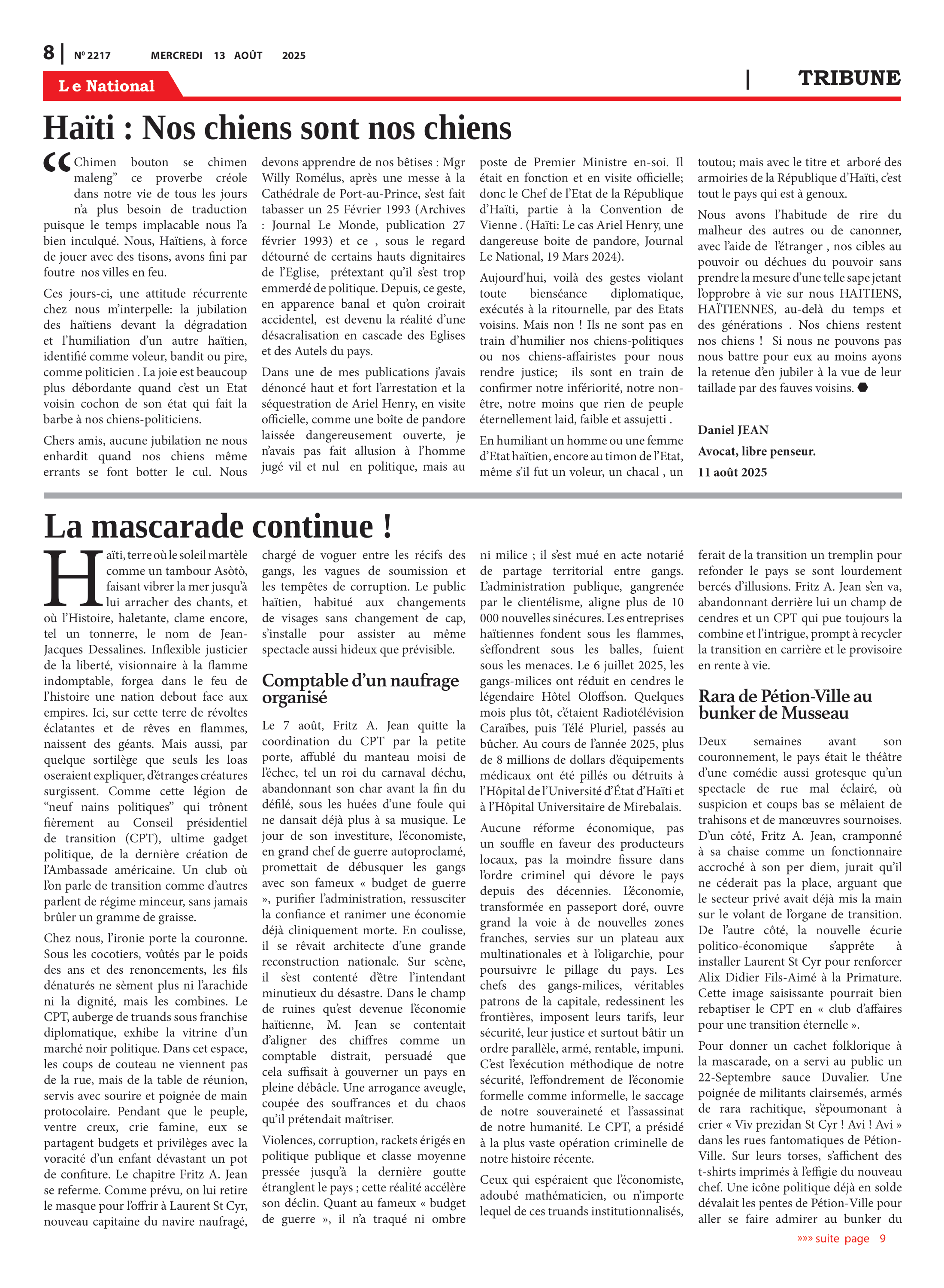 Page 8 de l'édition 2217
