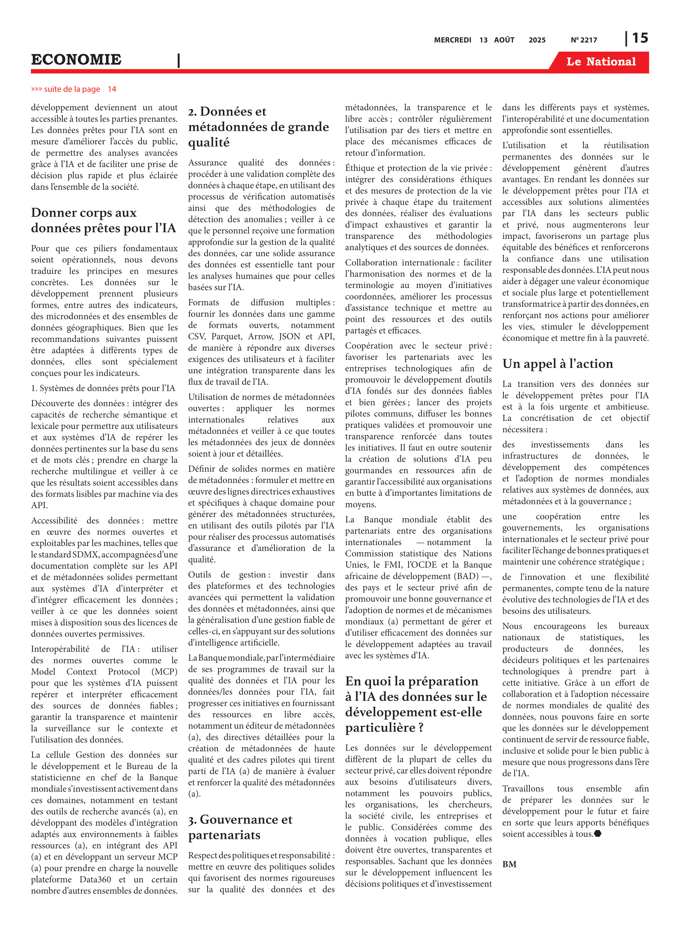 Page 15 de l'édition 2217