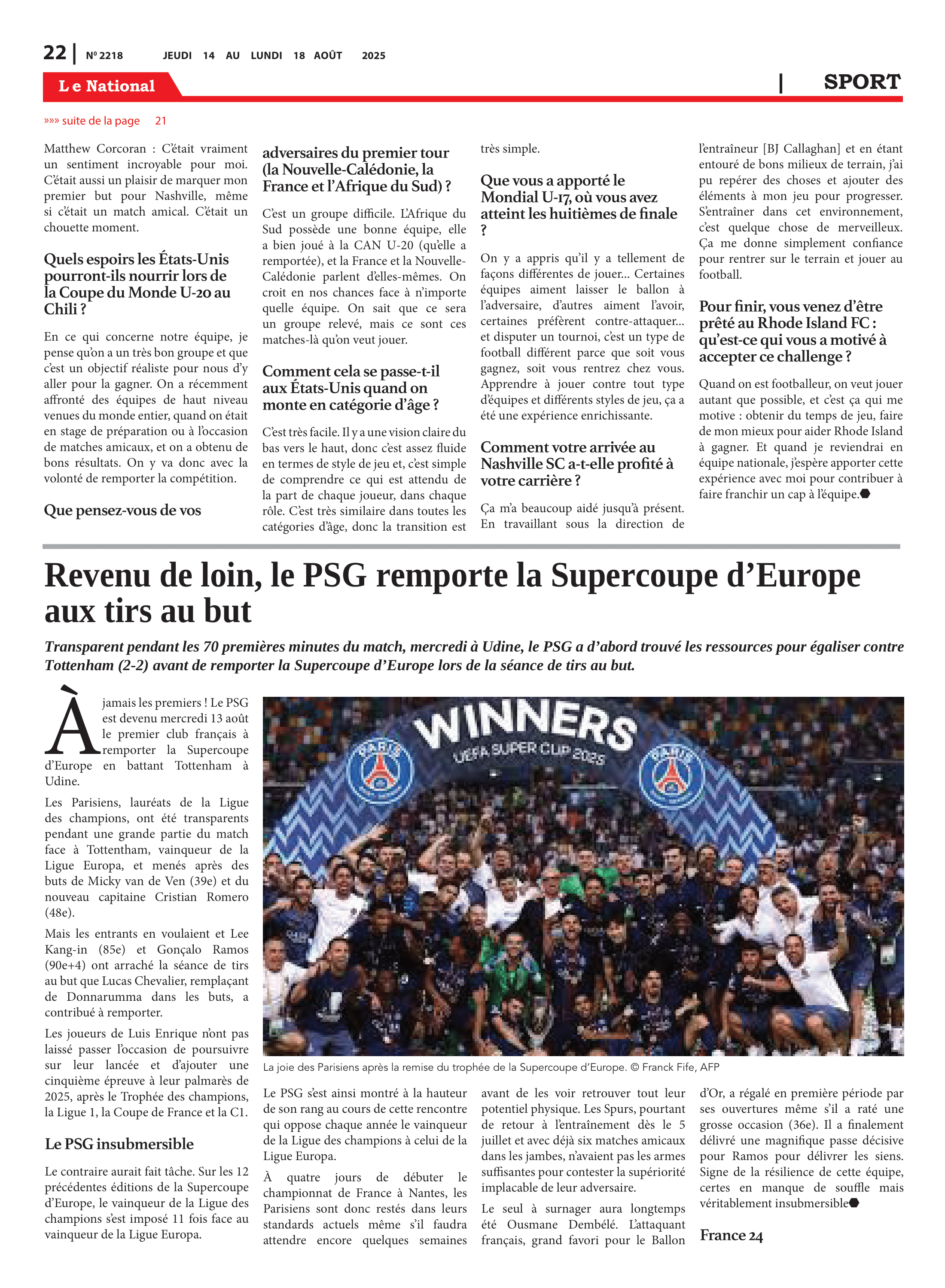 Page 22 de l'édition 2218