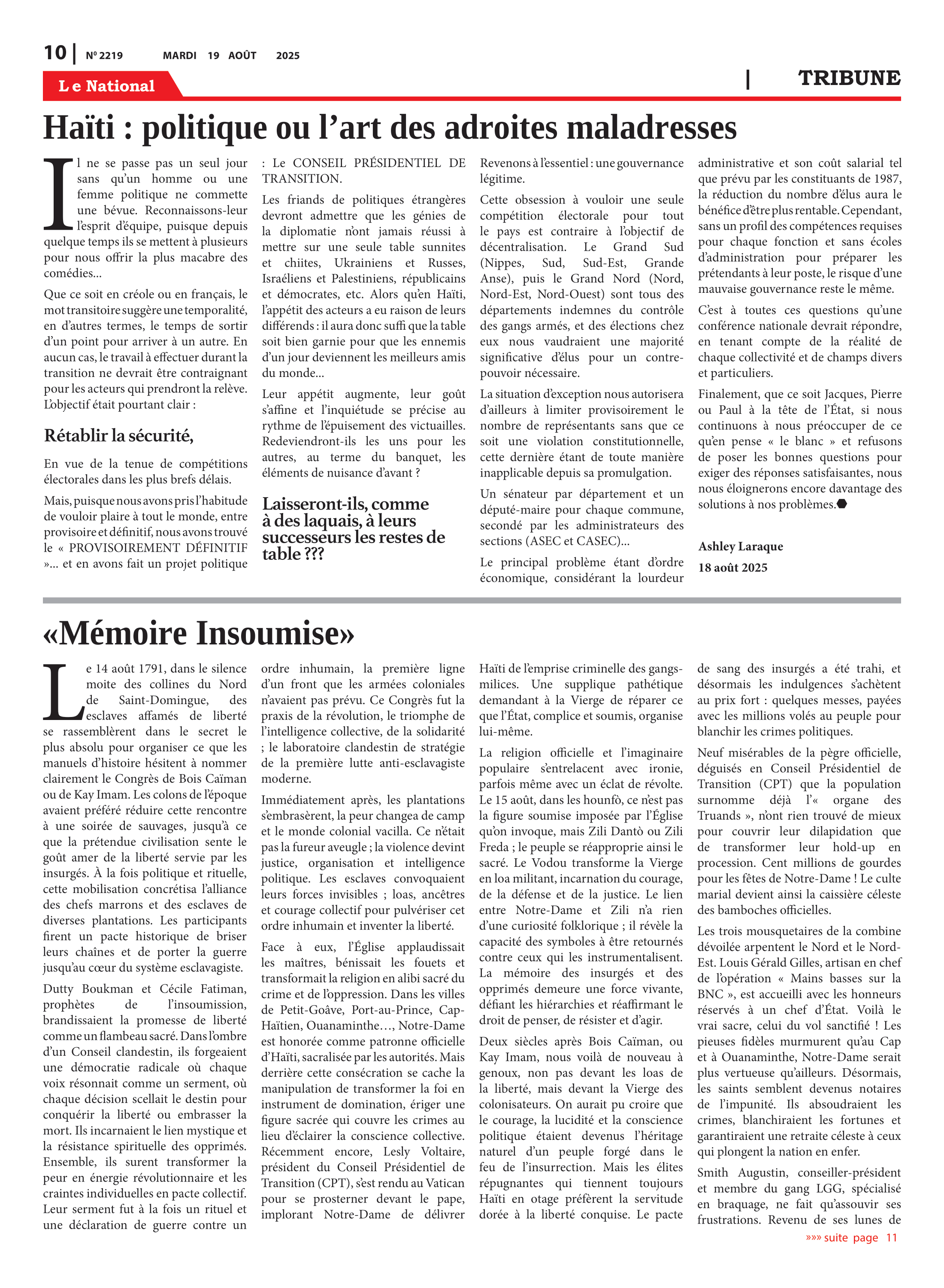 Page 10 de l'édition 2219