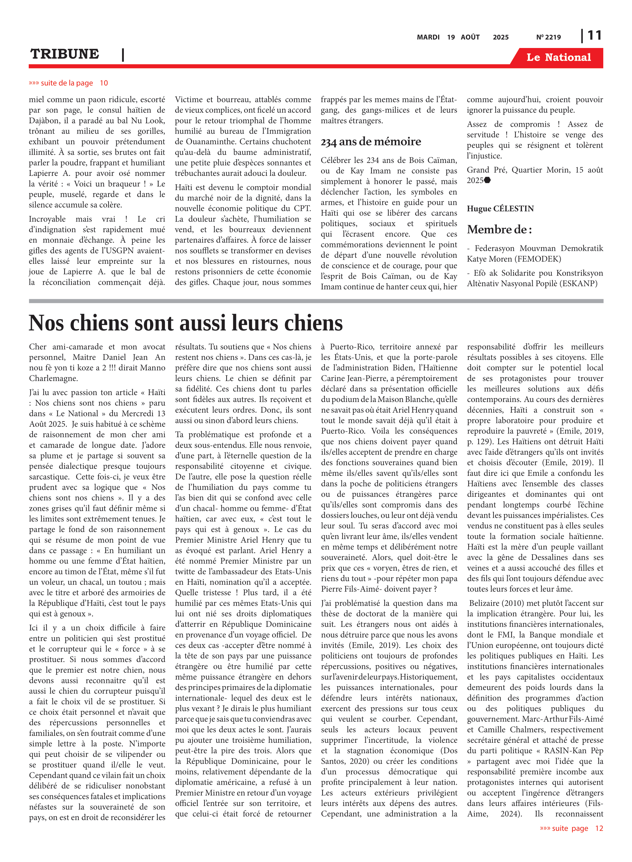 Page 11 de l'édition 2219