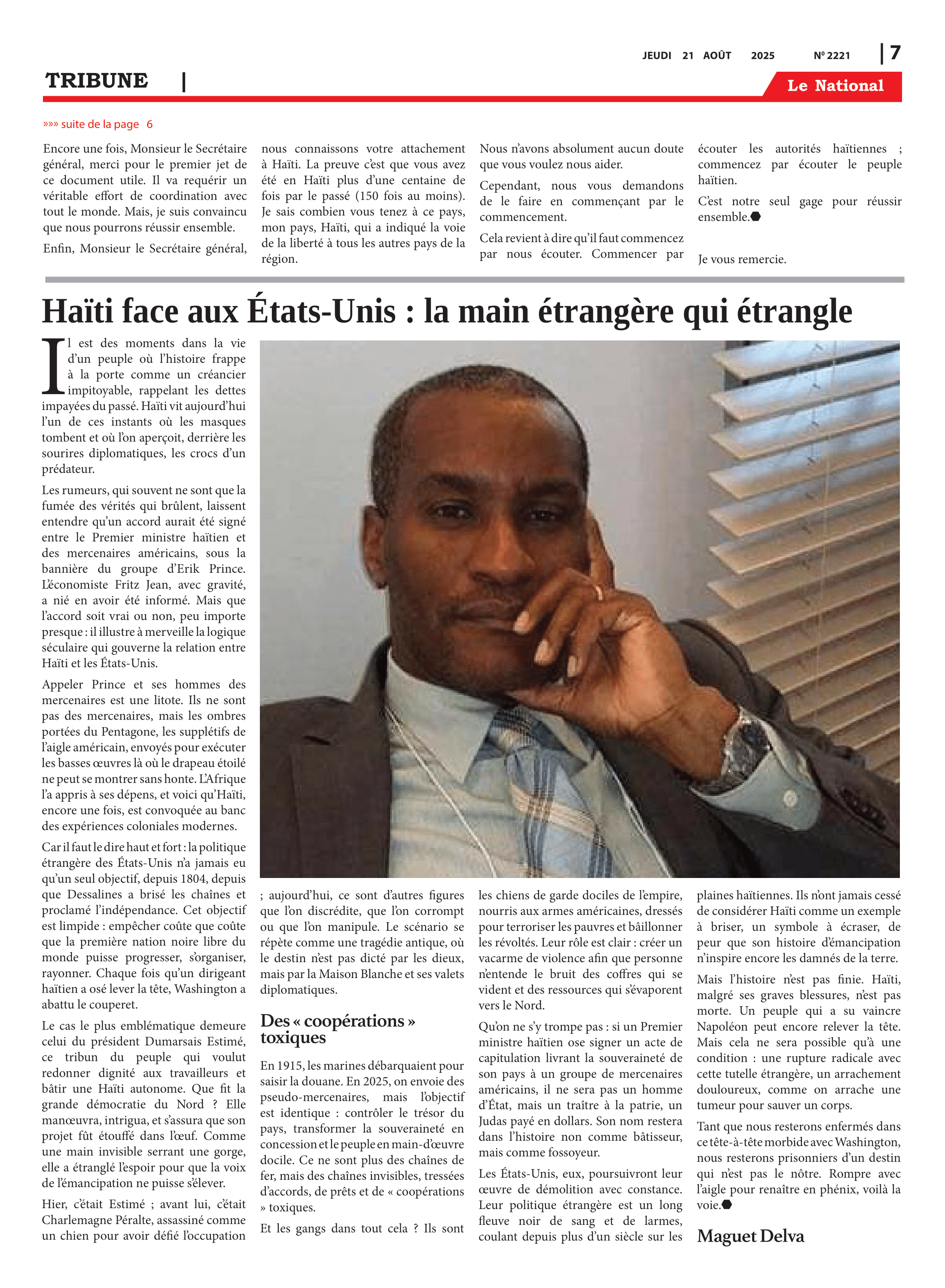 Page 7 de l'édition 2221