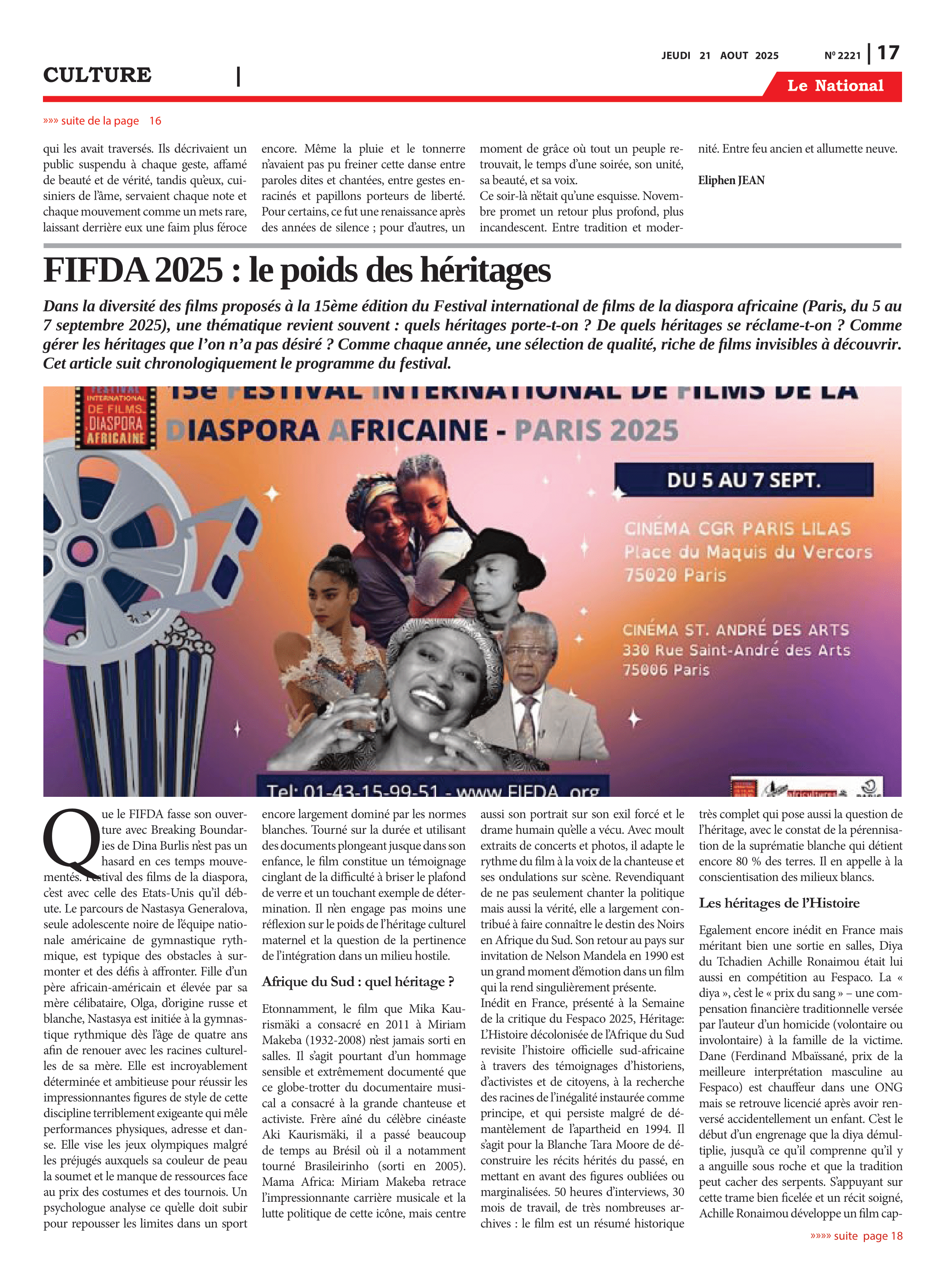 Page 17 de l'édition 2221