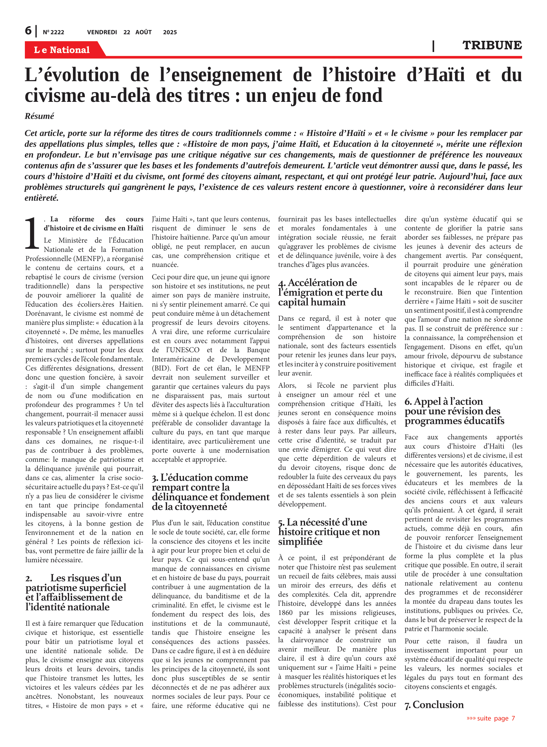 Page 6 de l'édition 2222