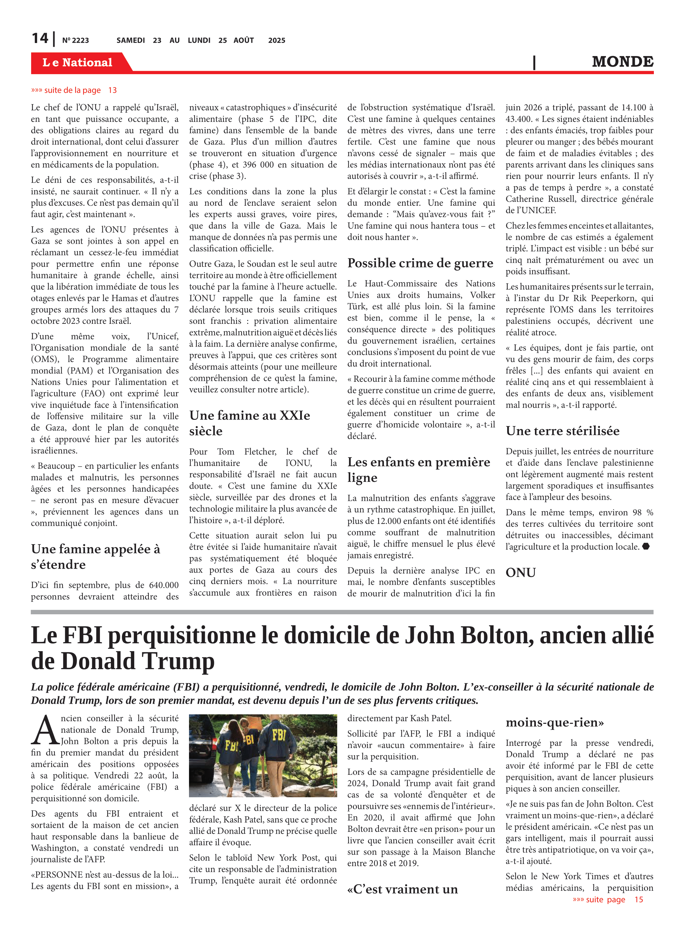 Page 14 de l'édition 2223