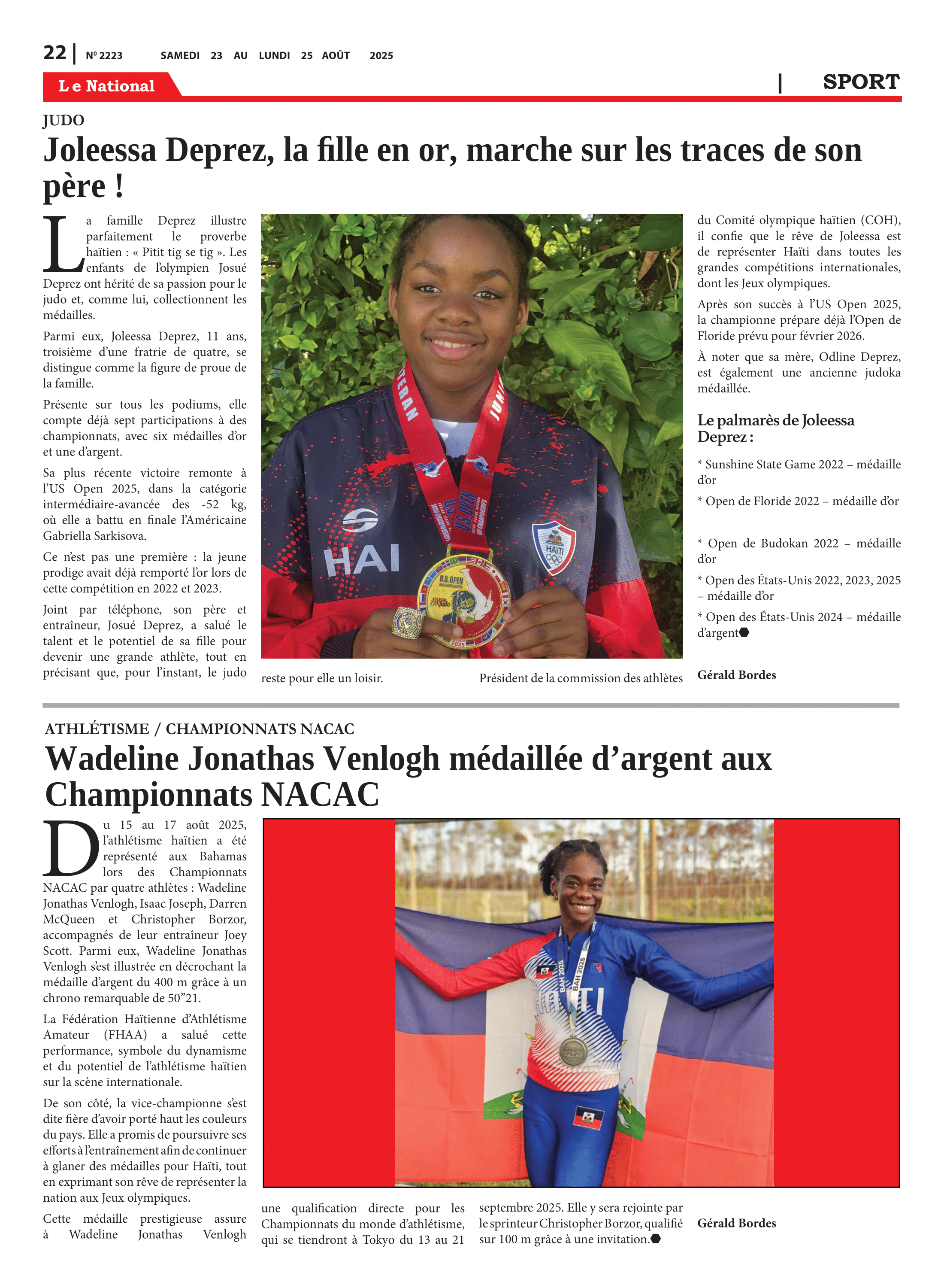 Page 22 de l'édition 2223