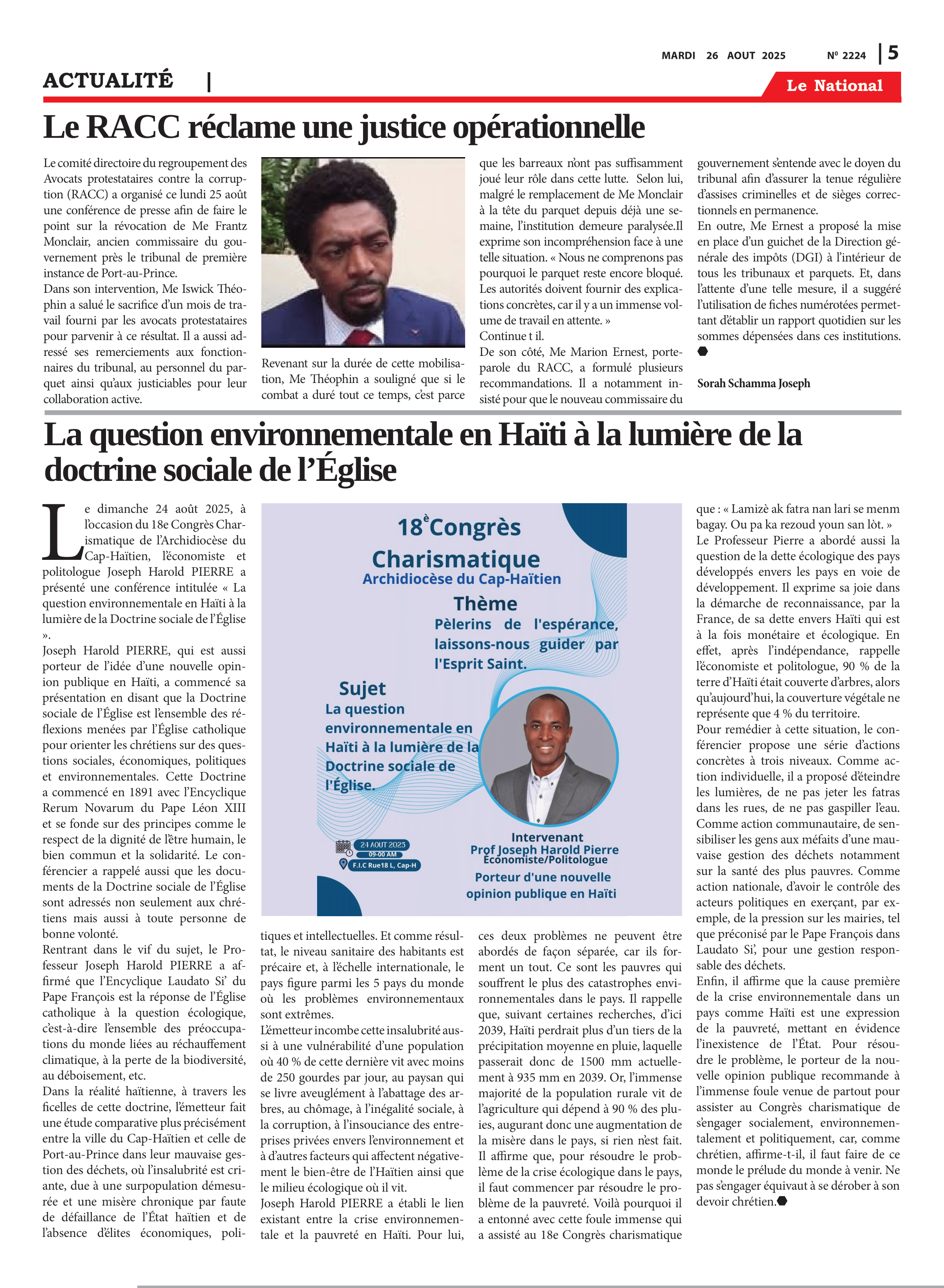 Page 5 de l'édition 2224