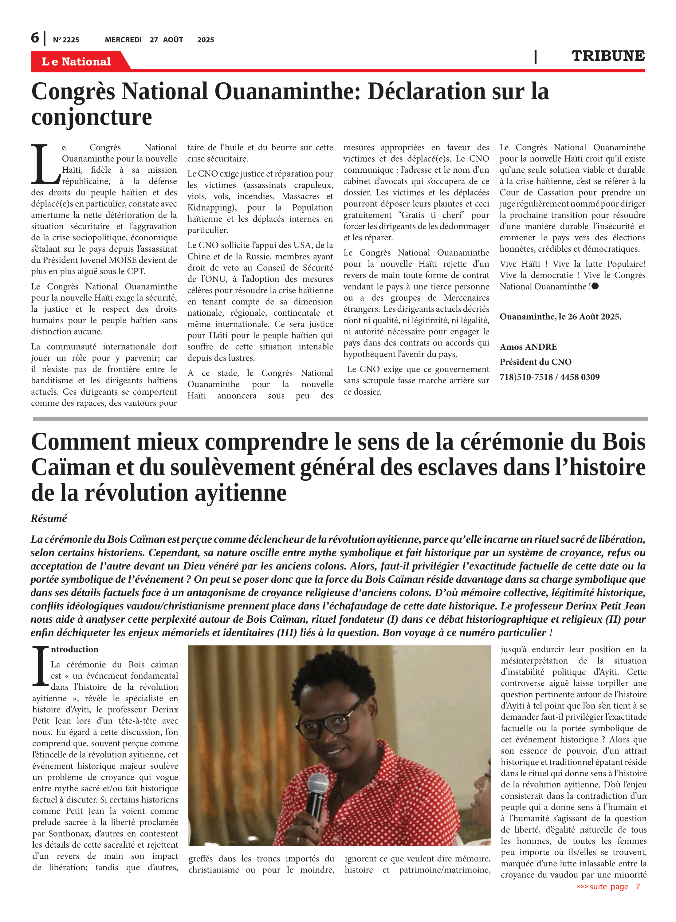 Page 6 de l'édition 2225