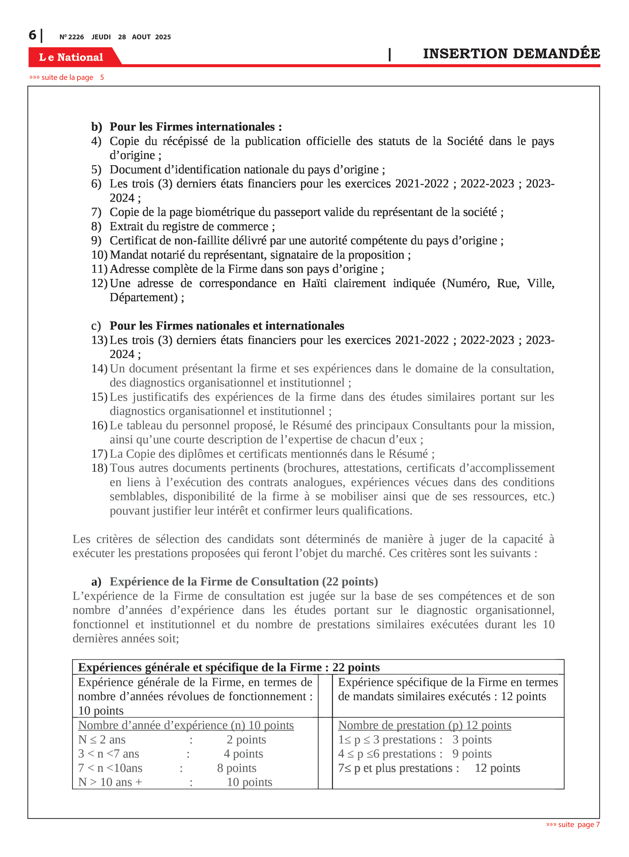 Page 6 de l'édition 2226