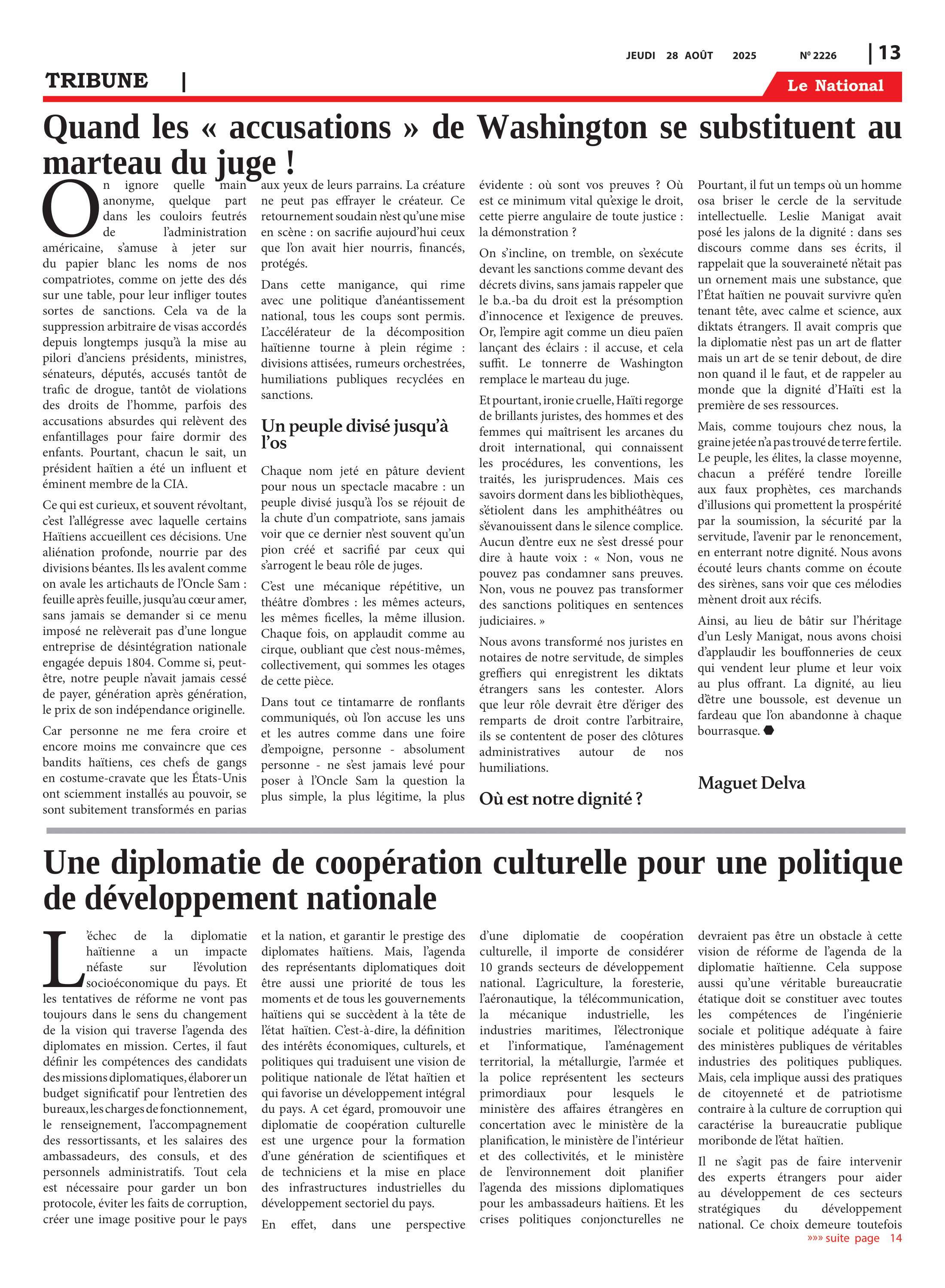 Page 13 de l'édition 2226