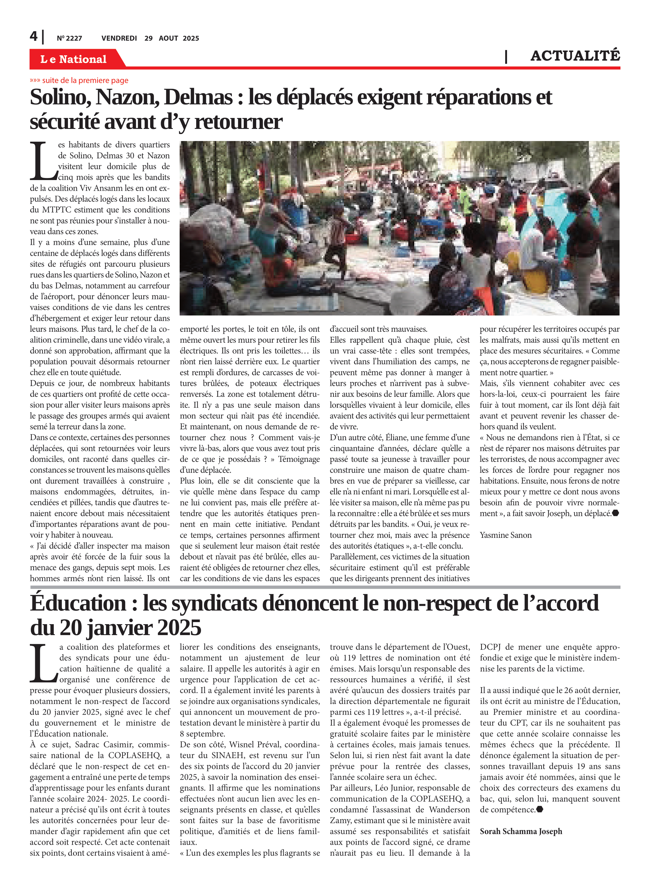Page 4 de l'édition 2227