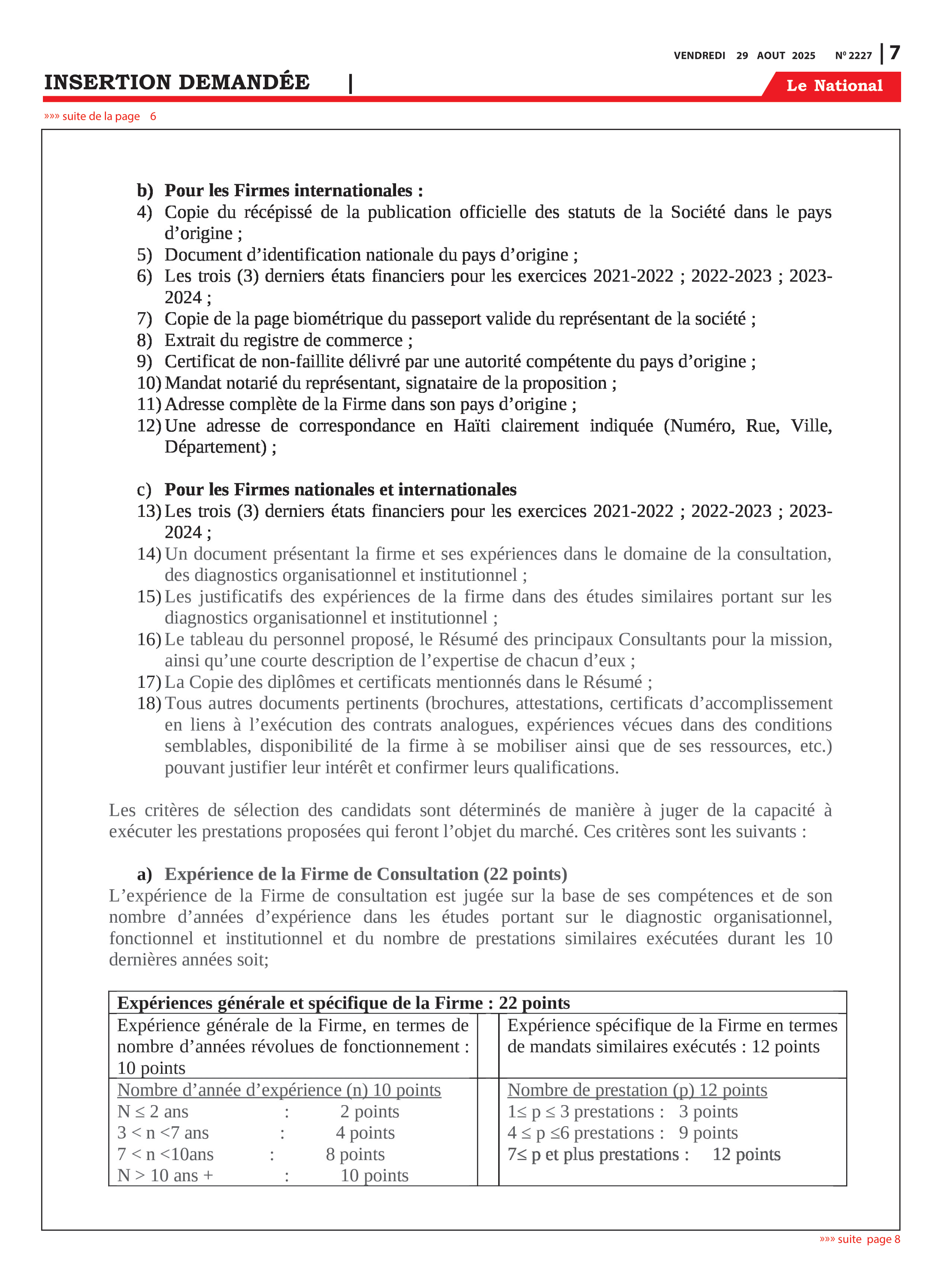 Page 7 de l'édition 2227