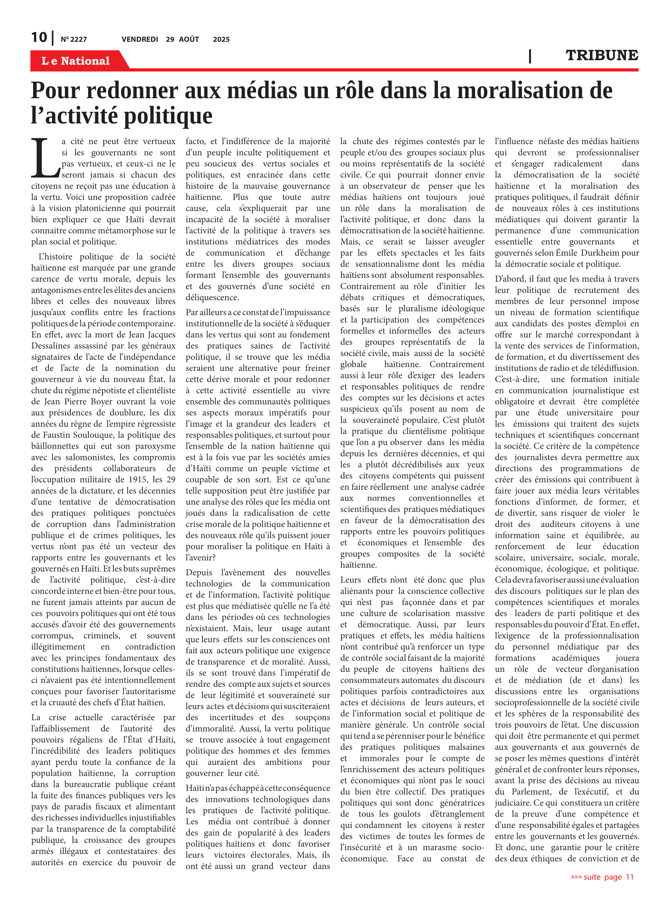 Page 10 de l'édition 2227