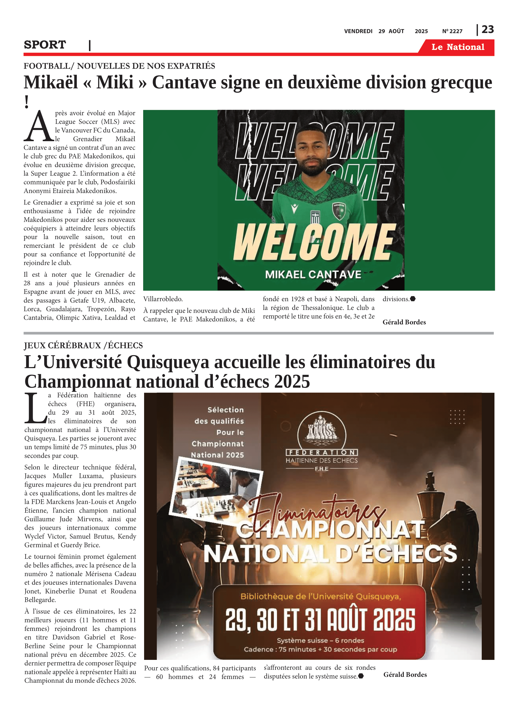 Page 23 de l'édition 2227