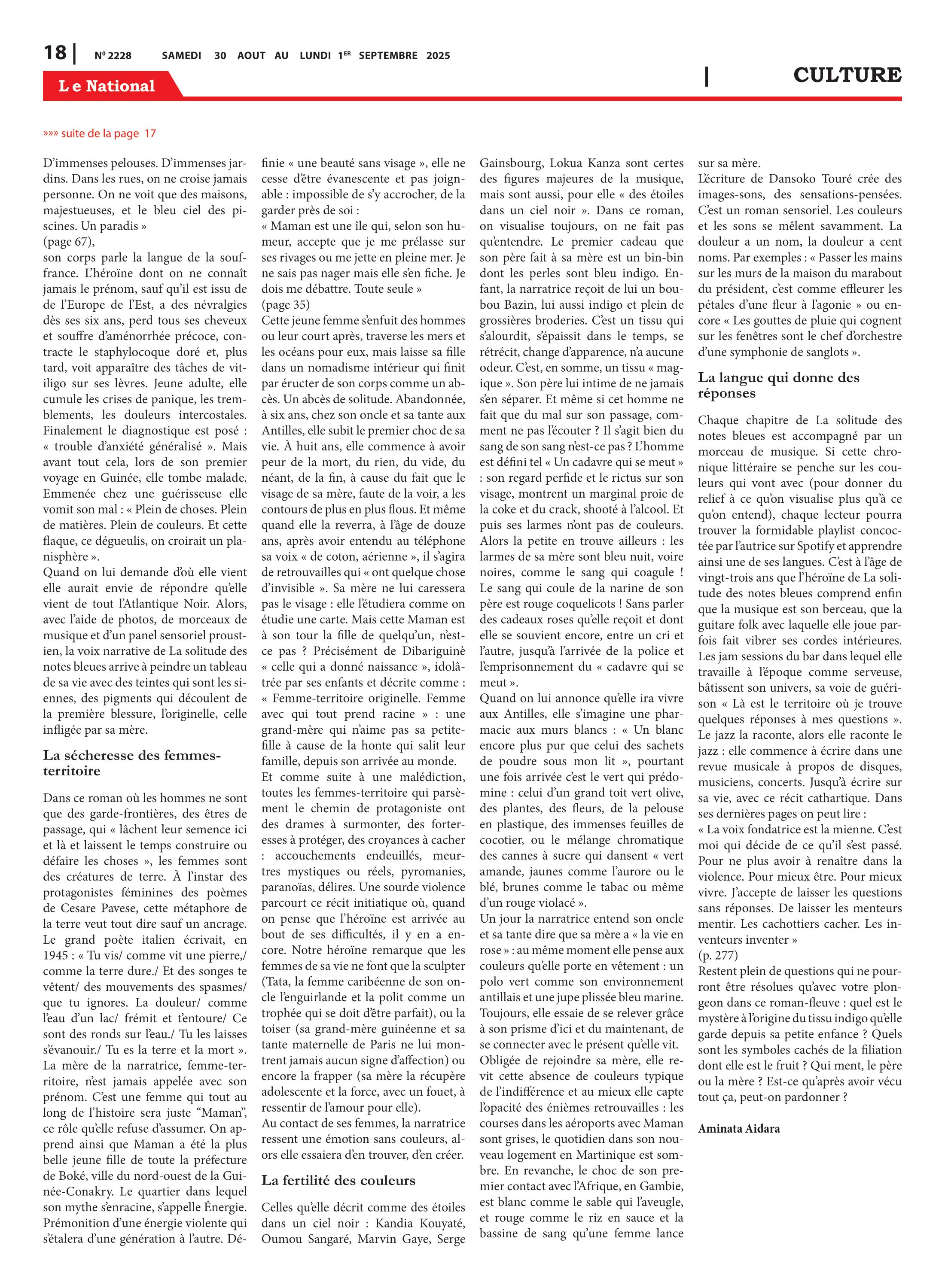 Page 18 de l'édition 2228