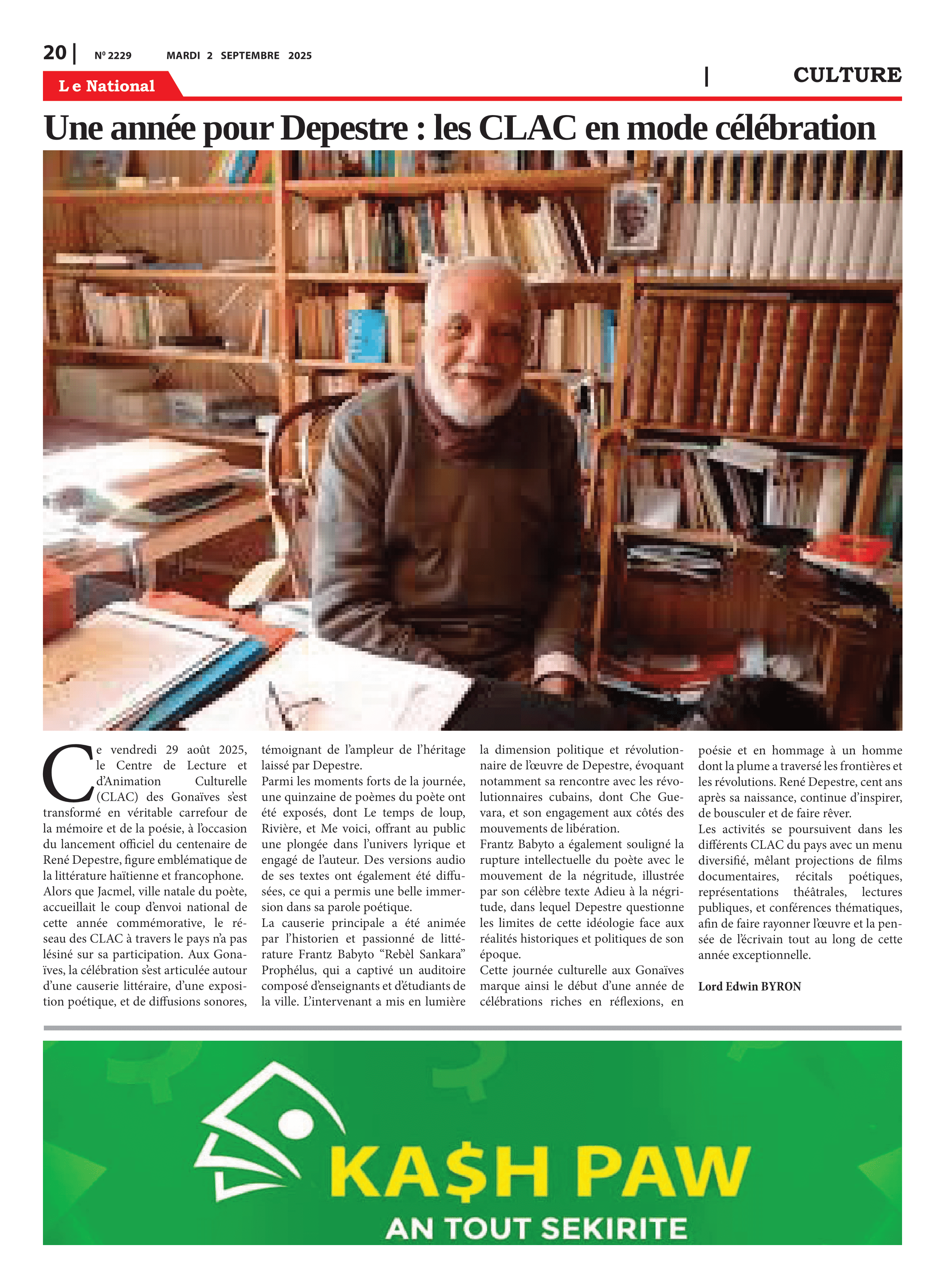 Page 20 de l'édition 2229