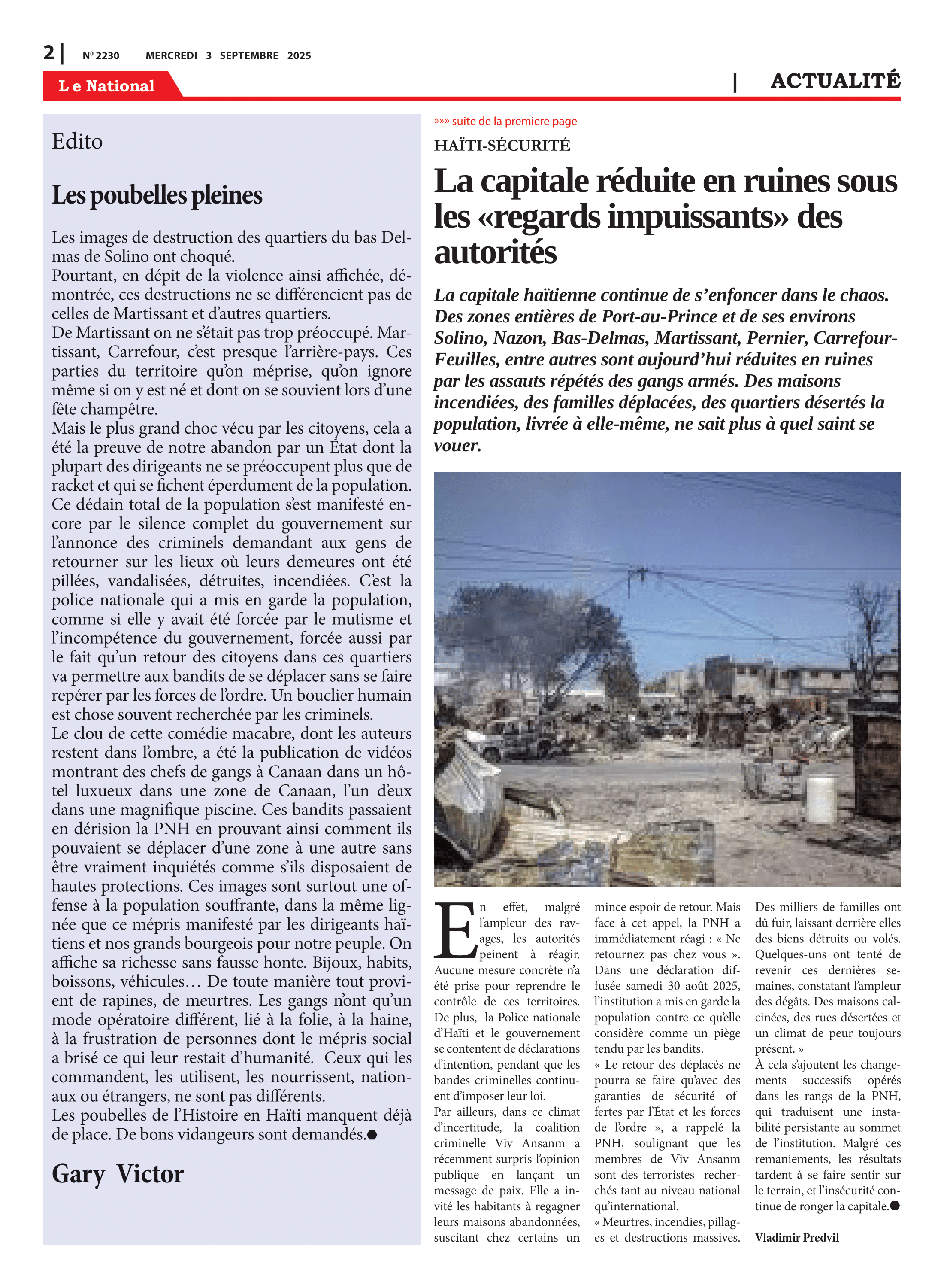 Page 2 de l'édition 2230