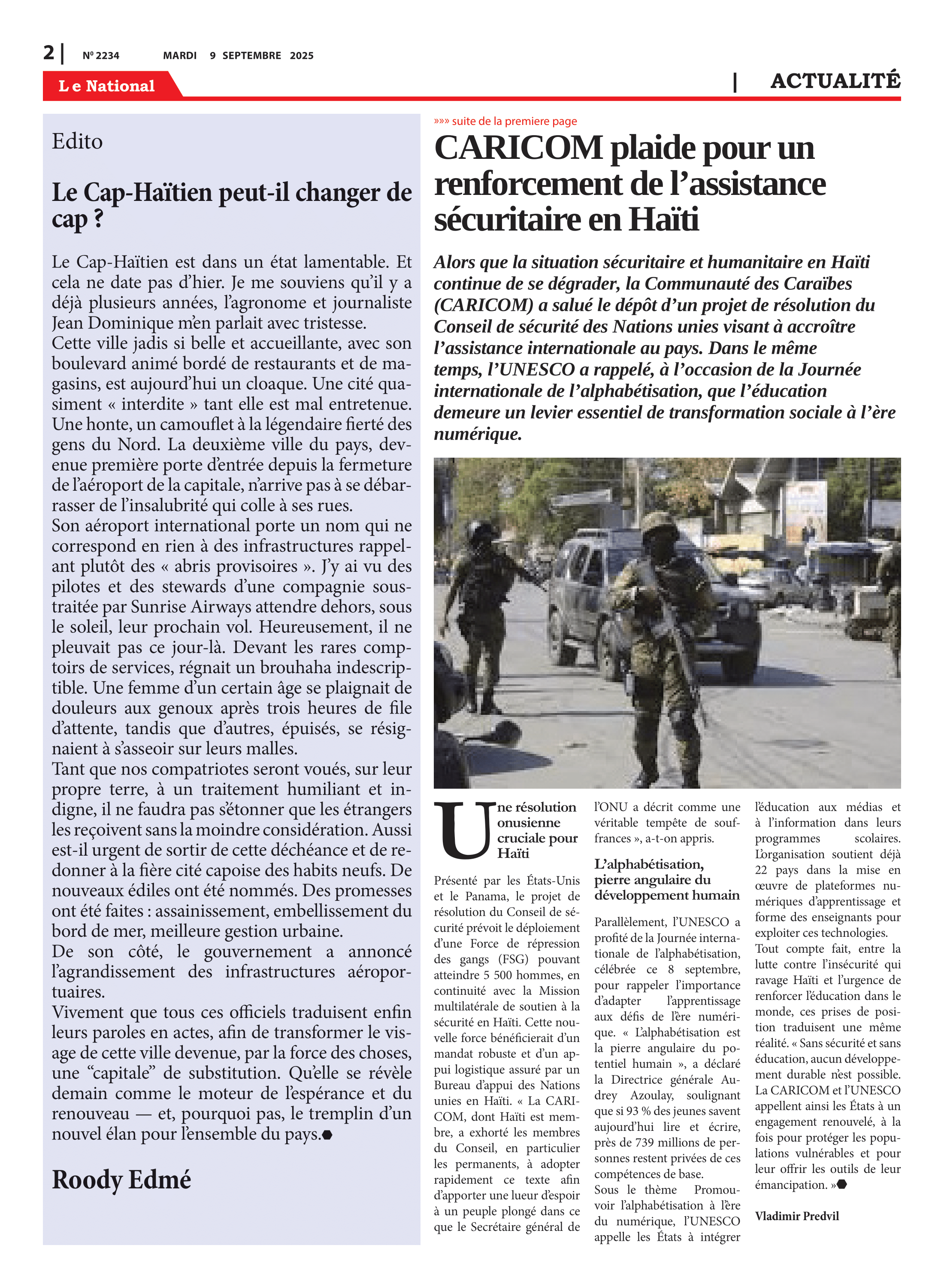 Page 2 de l'édition 2234