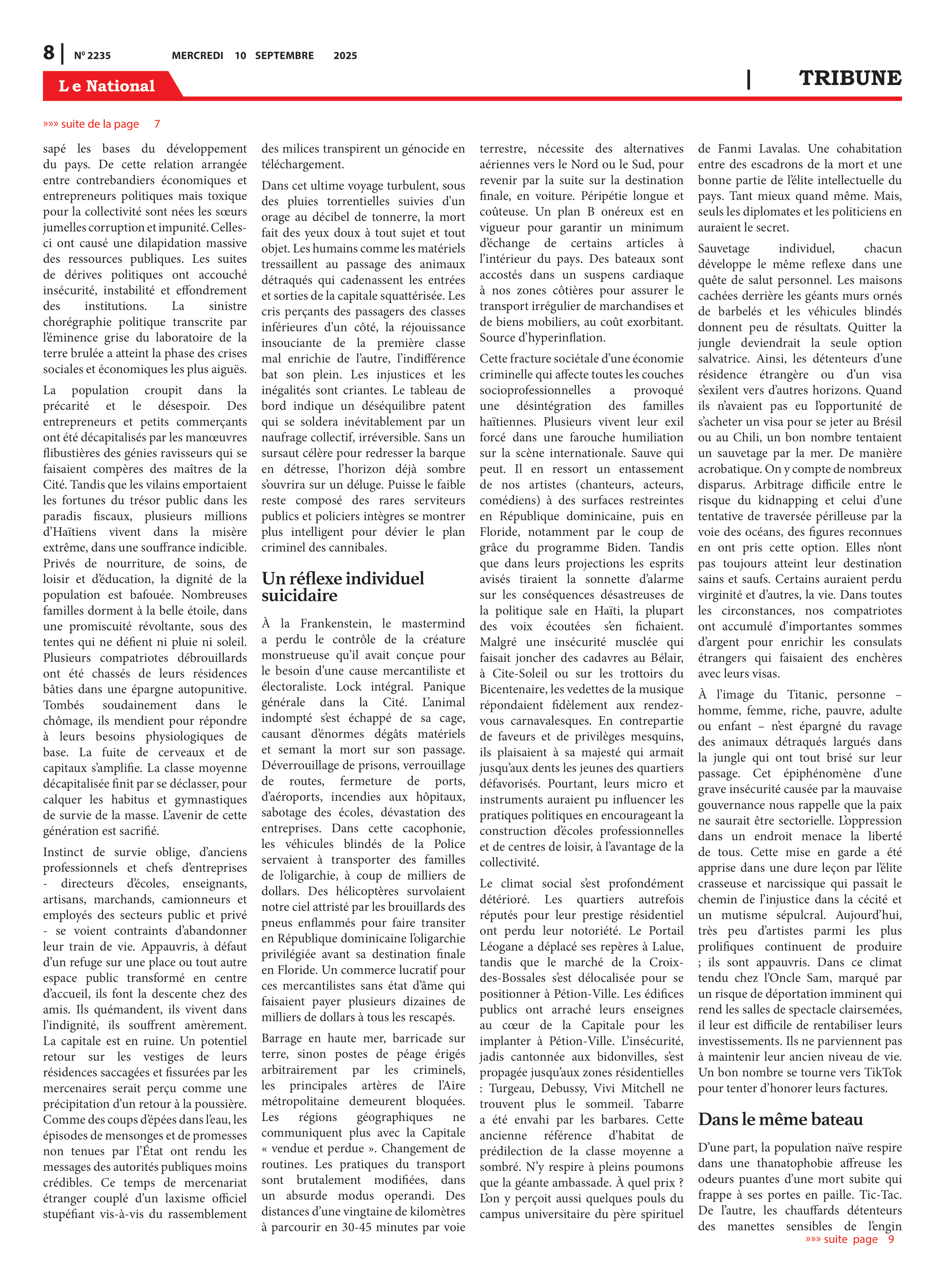 Page 8 de l'édition 2235