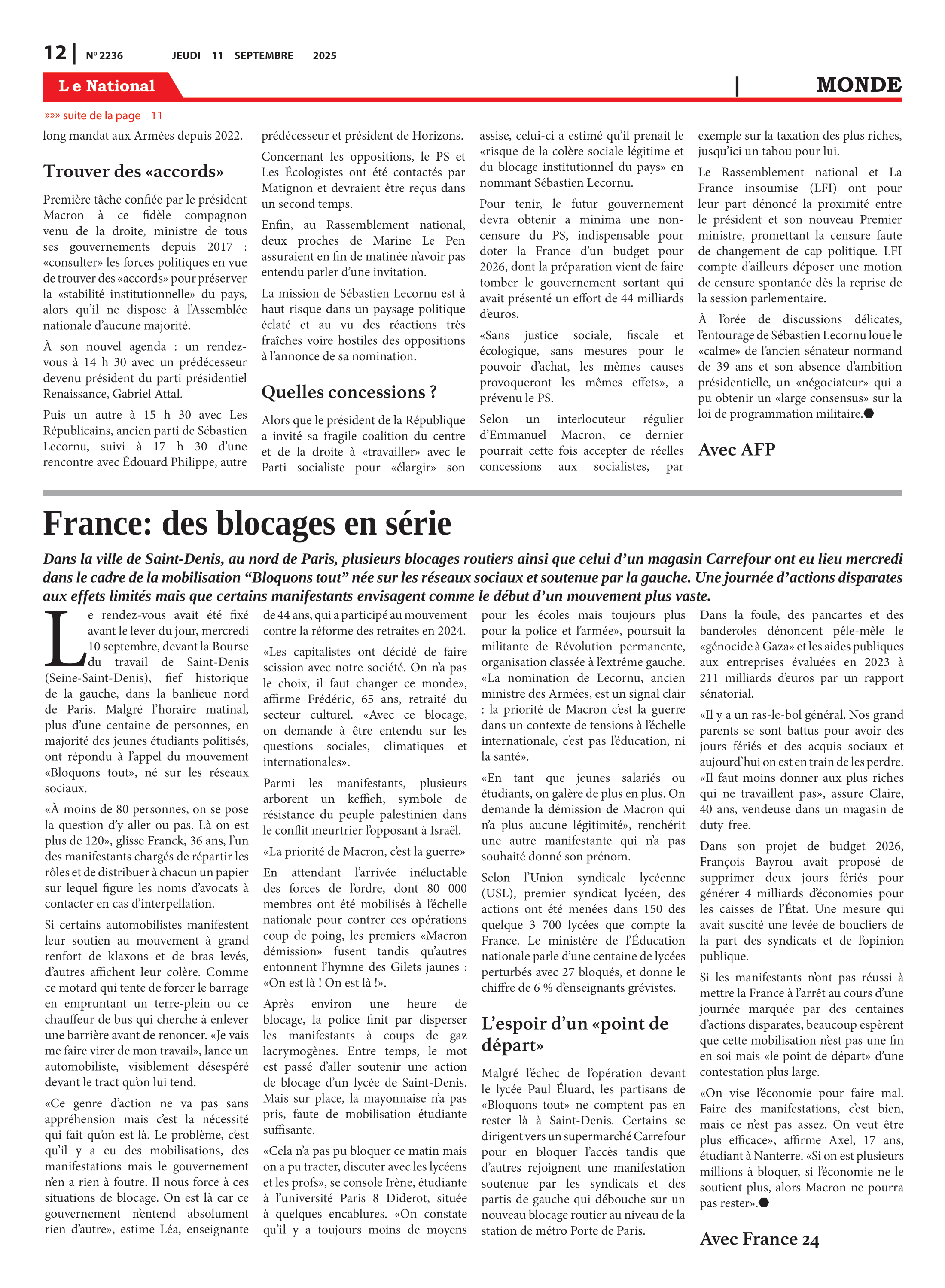 Page 12 de l'édition 2236
