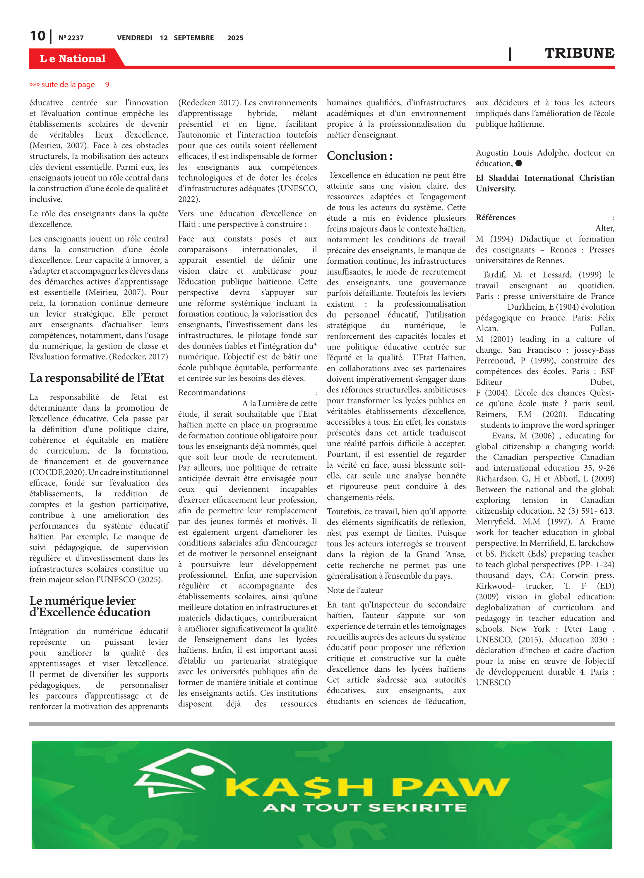 Page 10 de l'édition 2237
