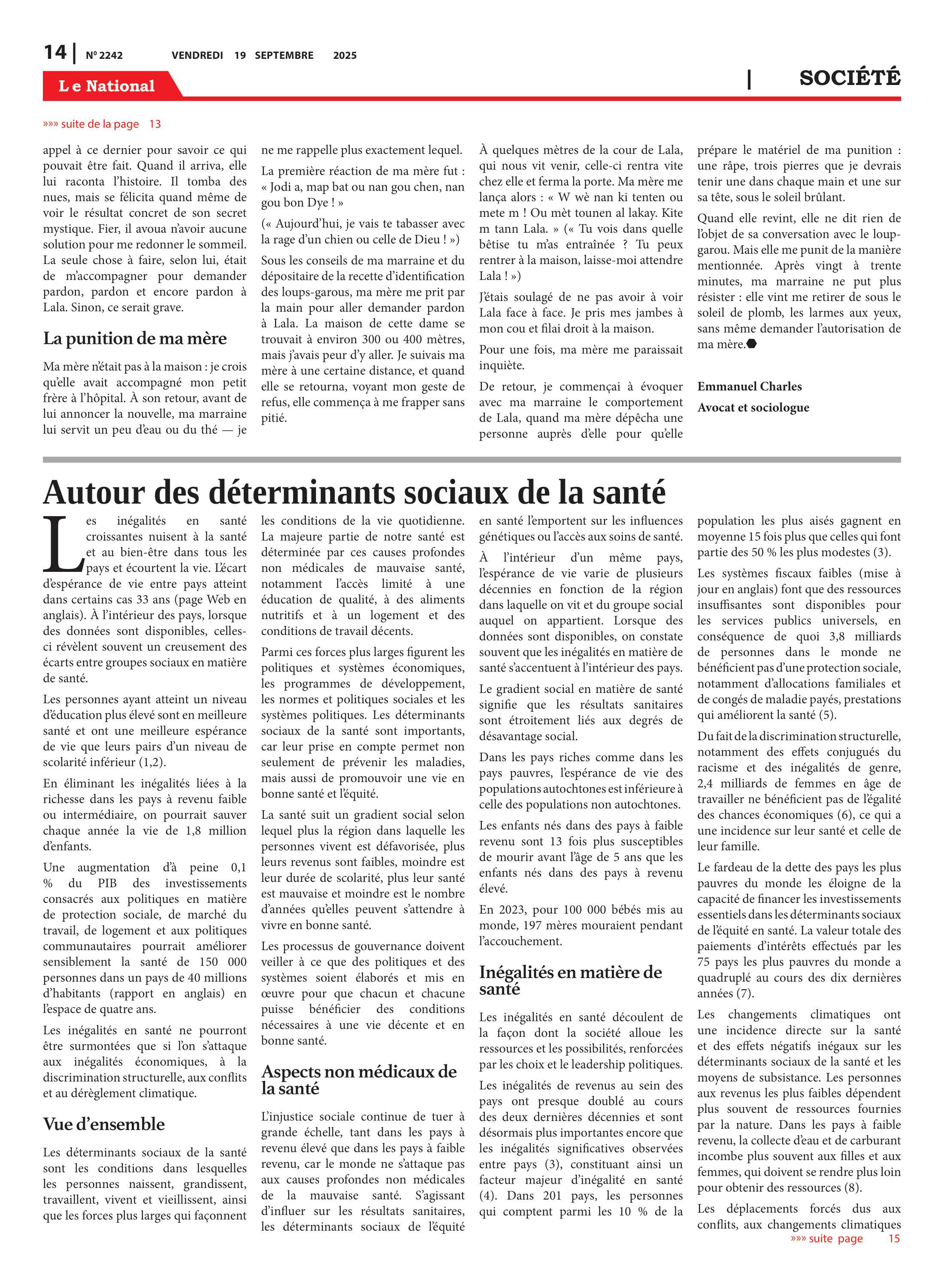 Page 14 de l'édition 2242