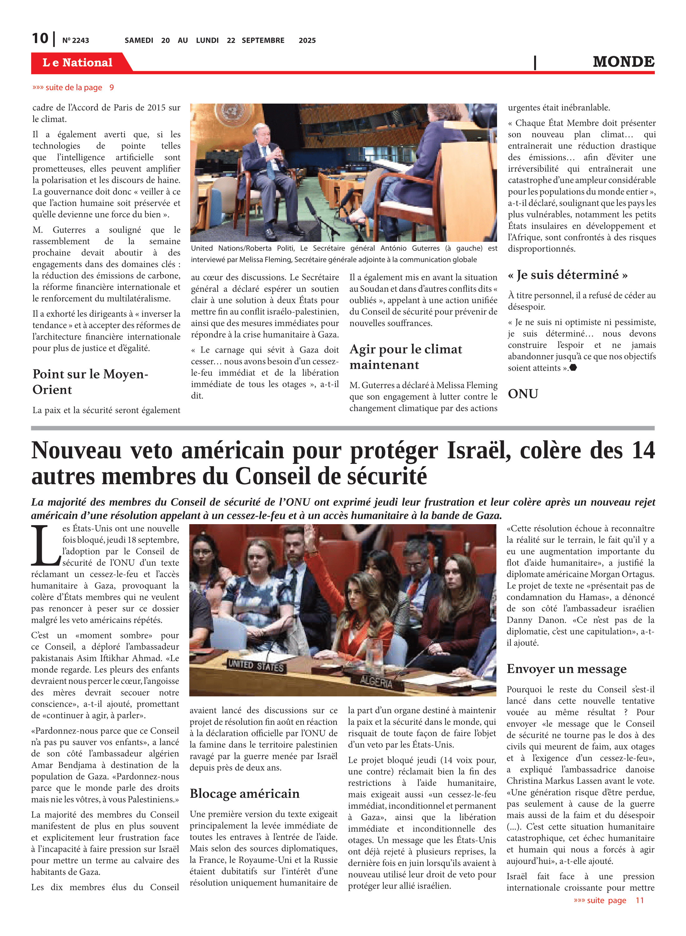 Page 10 de l'édition 2243