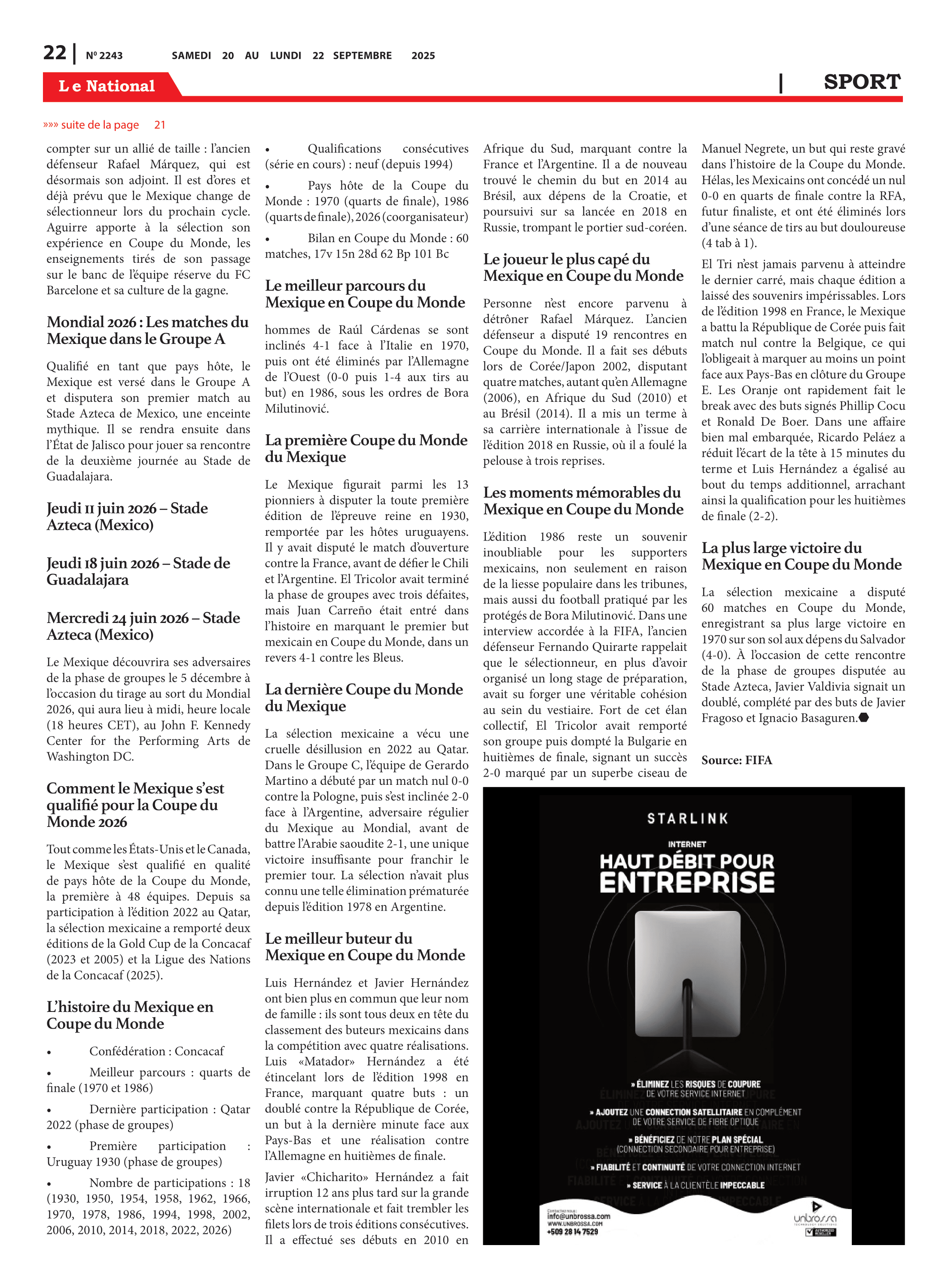 Page 22 de l'édition 2243