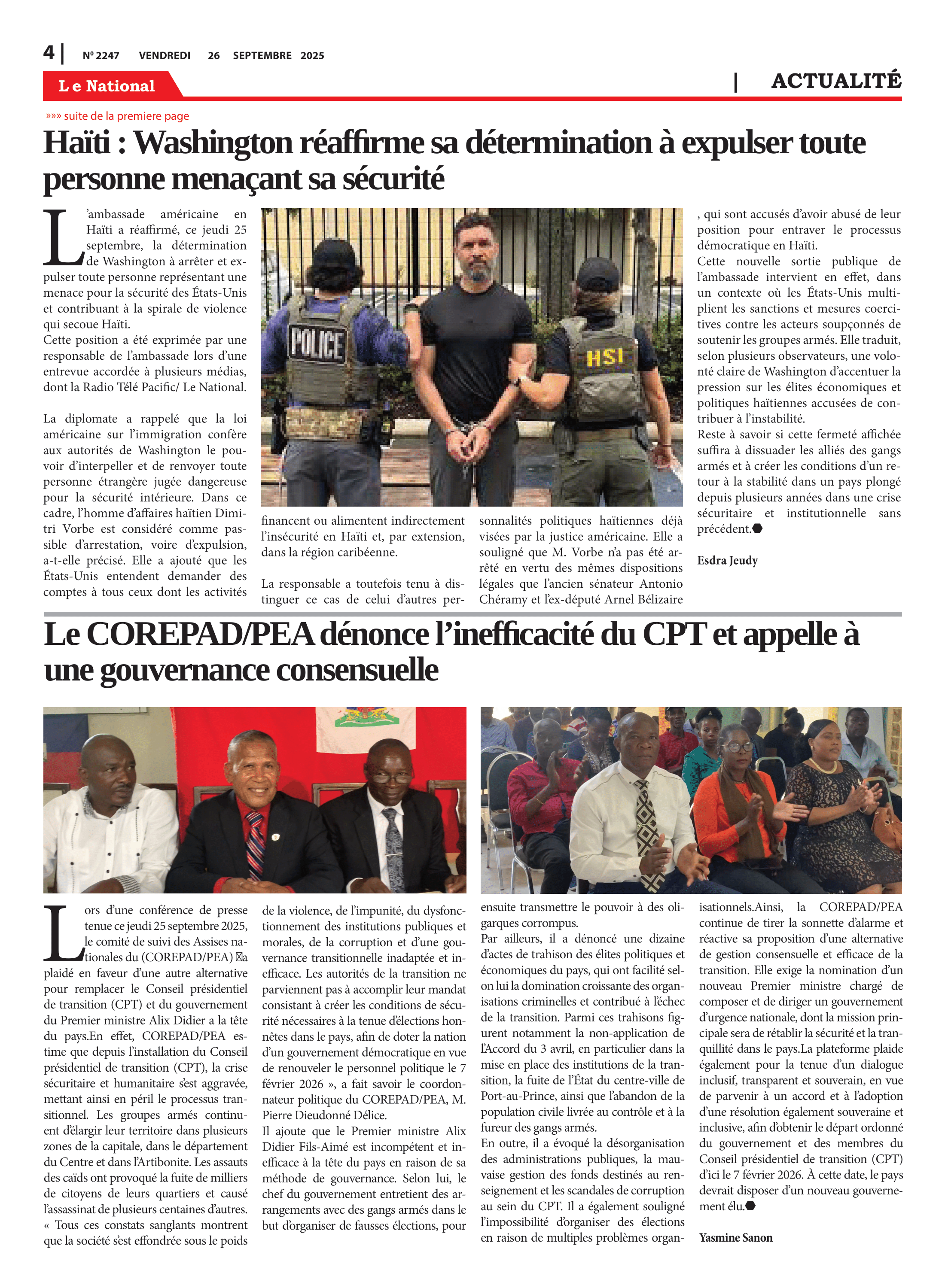Page 4 de l'édition 2247