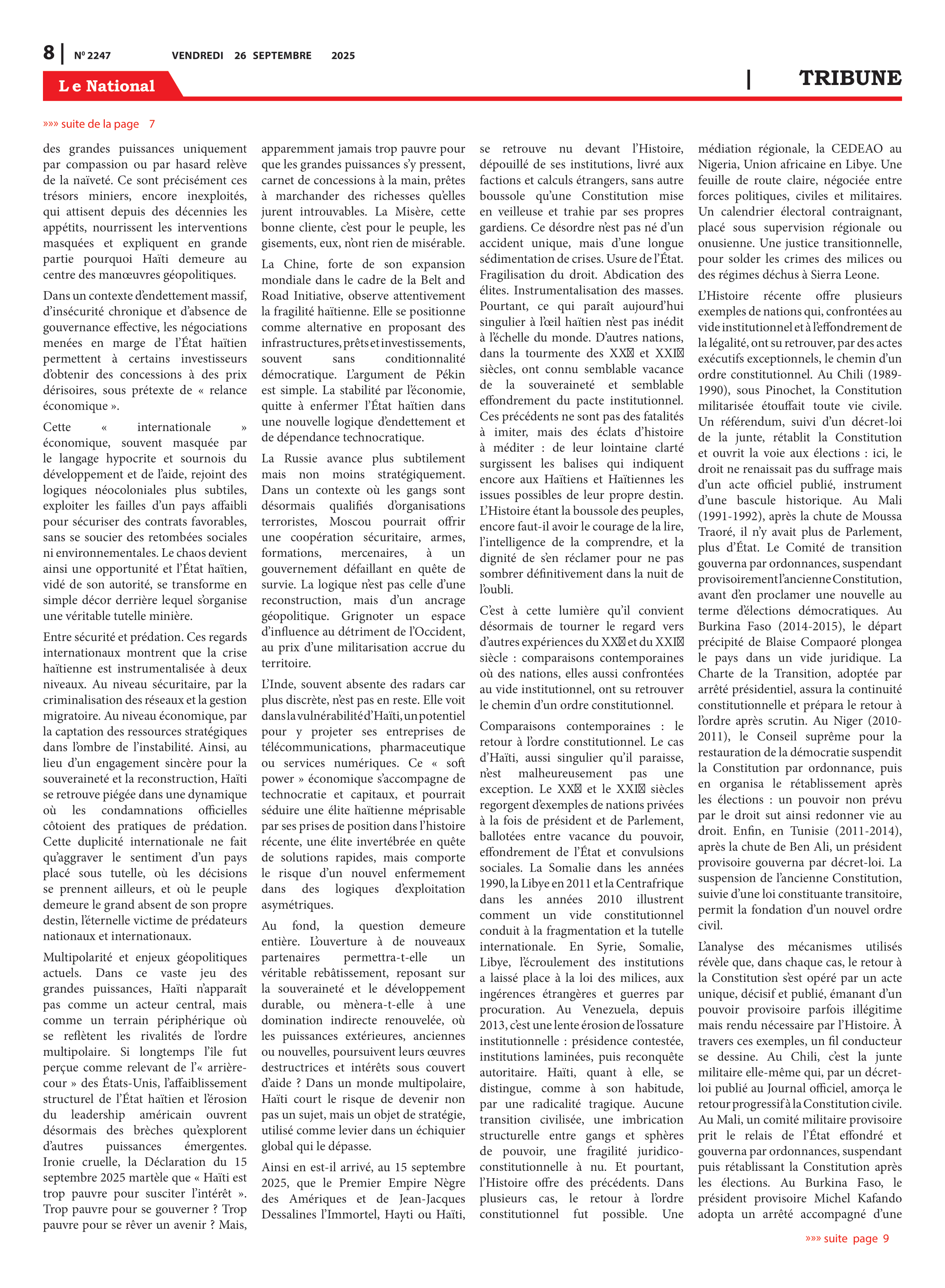 Page 8 de l'édition 2247