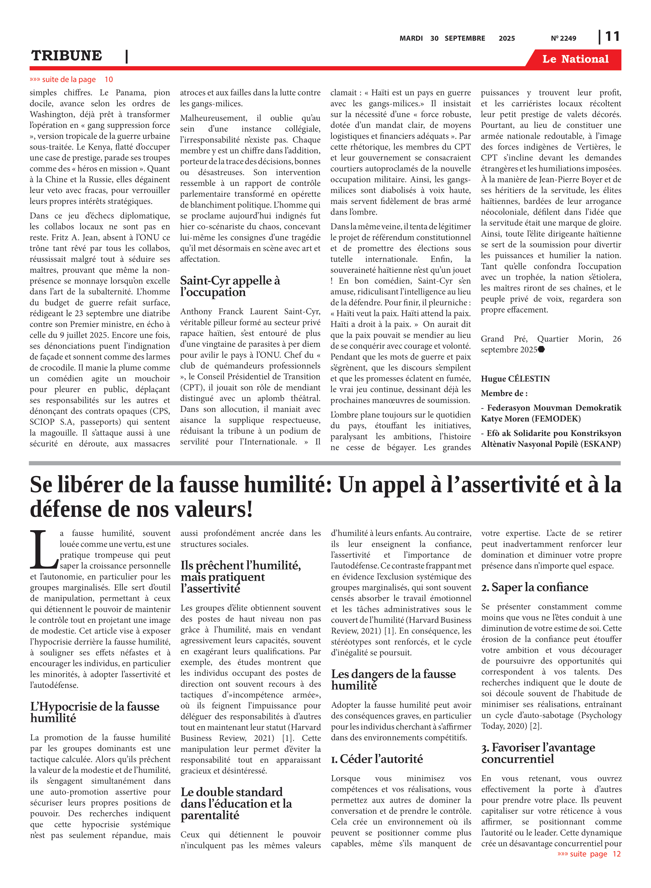 Page 11 de l'édition 2249