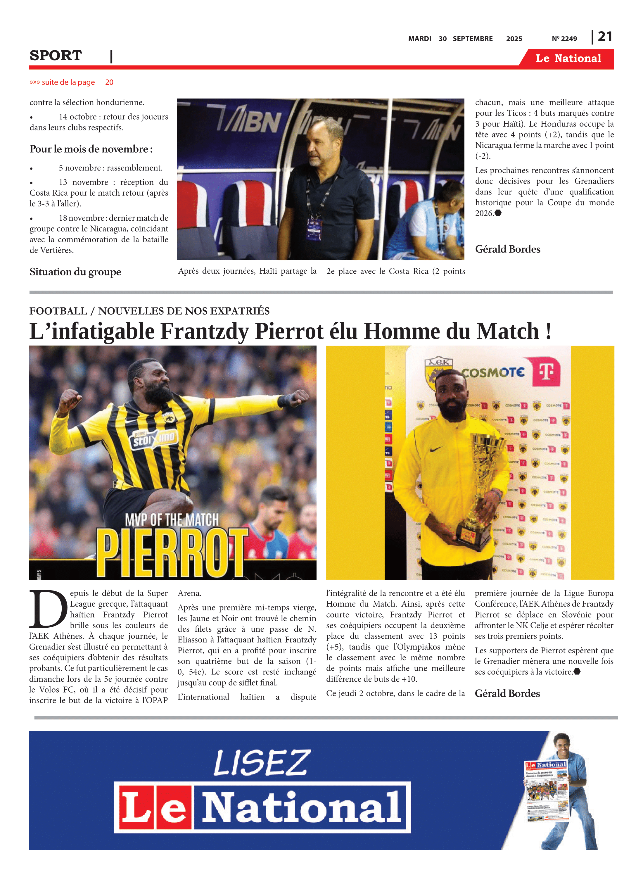 Page 21 de l'édition 2249