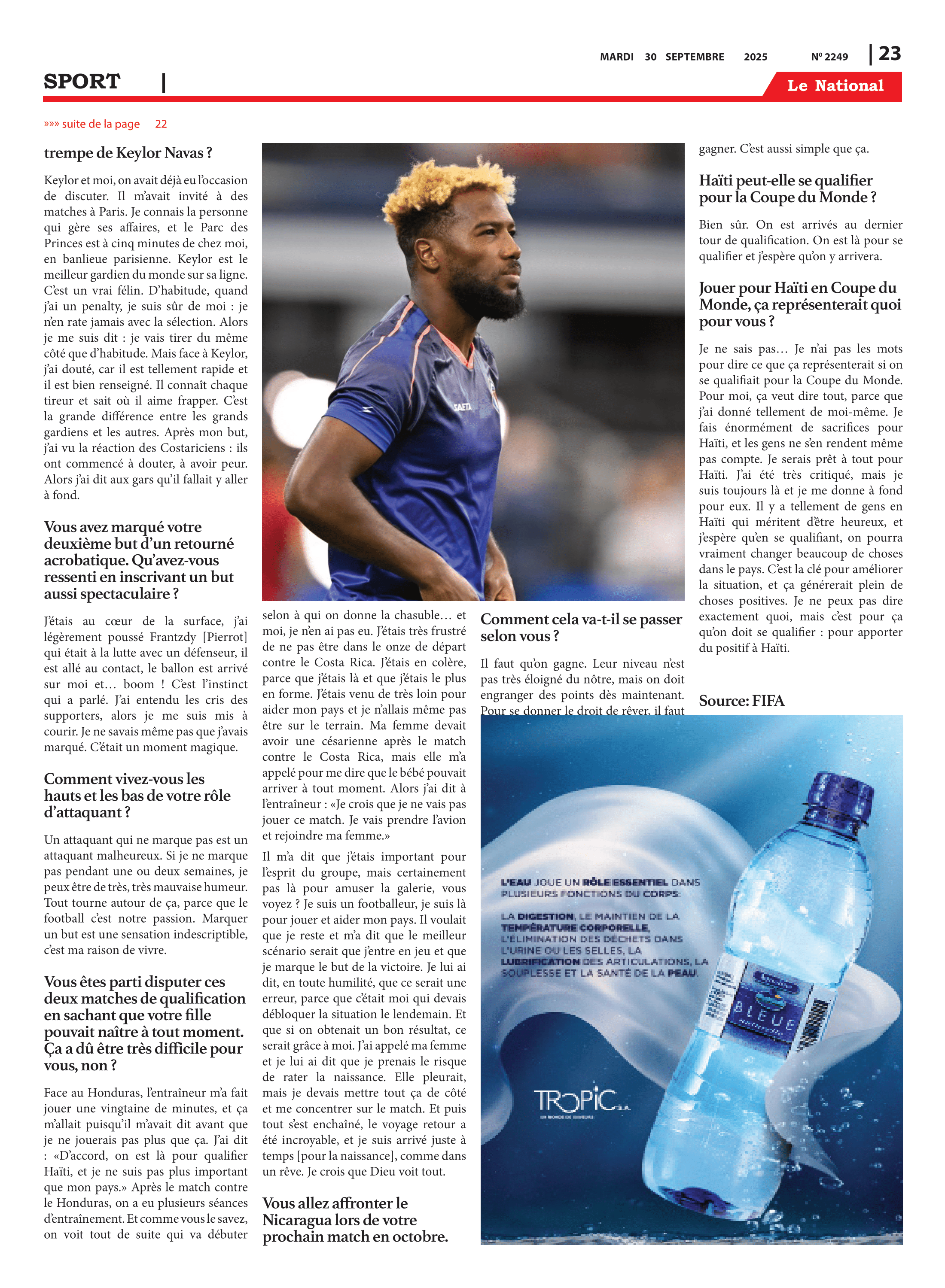 Page 23 de l'édition 2249
