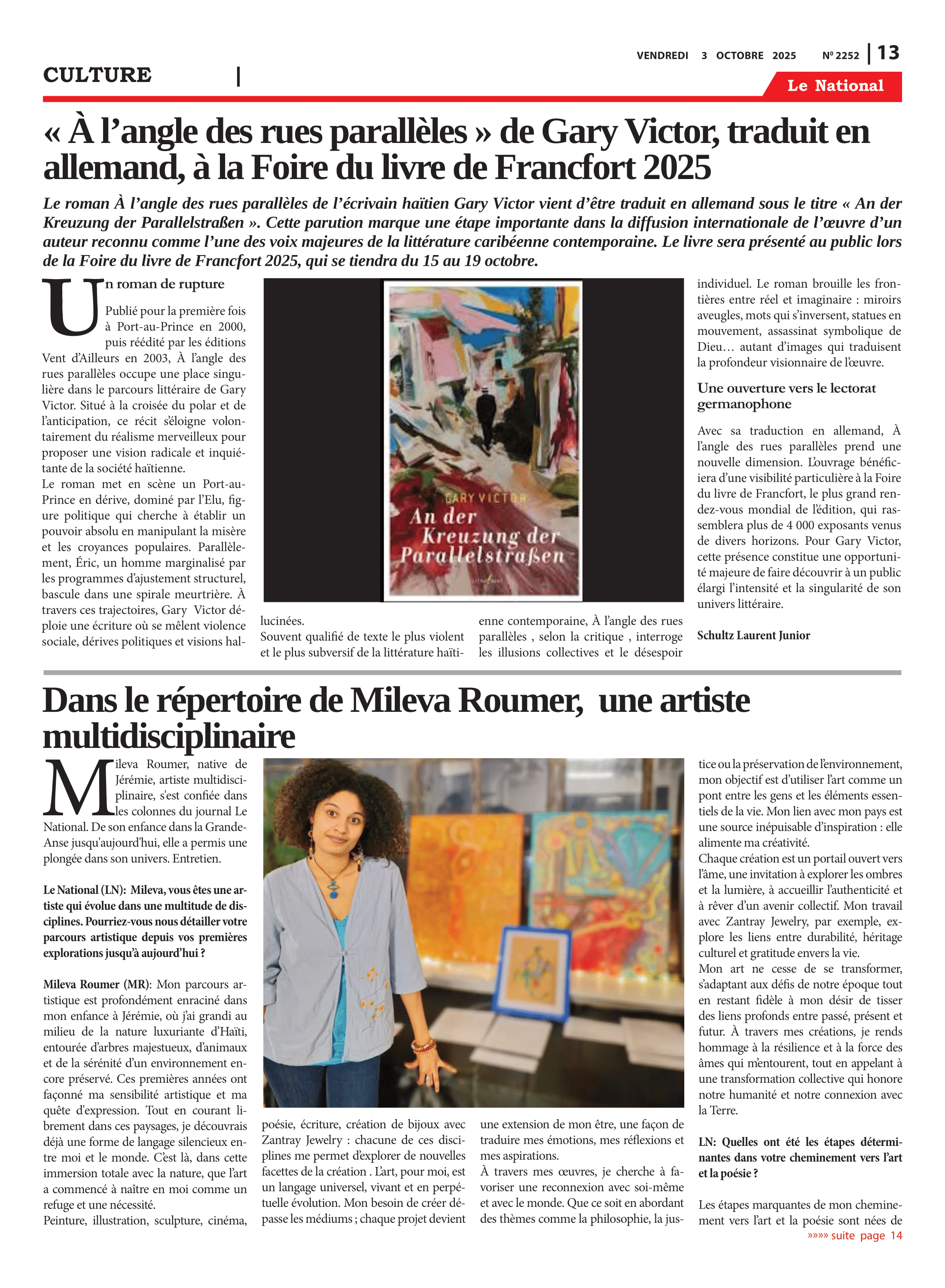 Page 13 de l'édition 2252