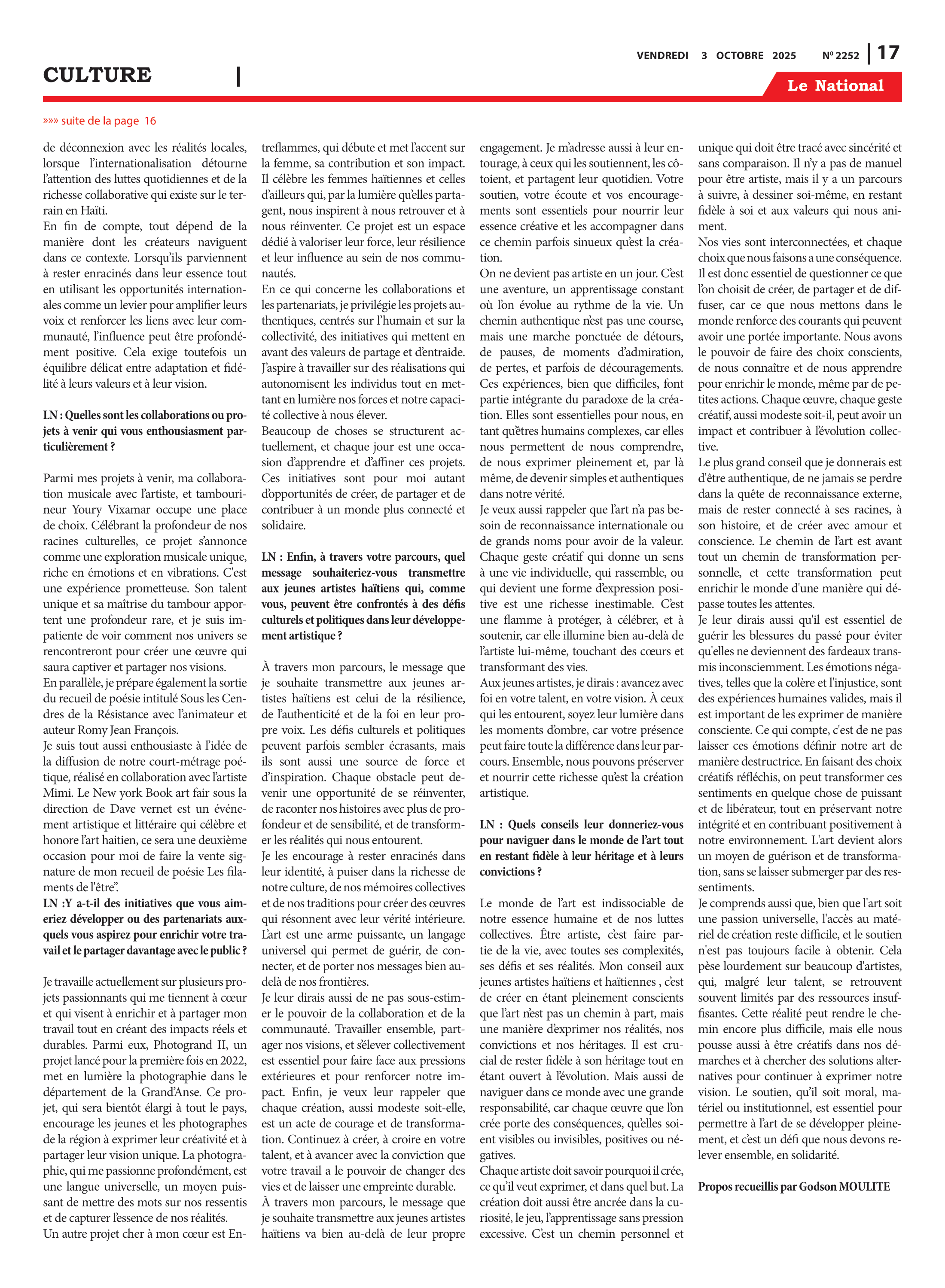 Page 17 de l'édition 2252
